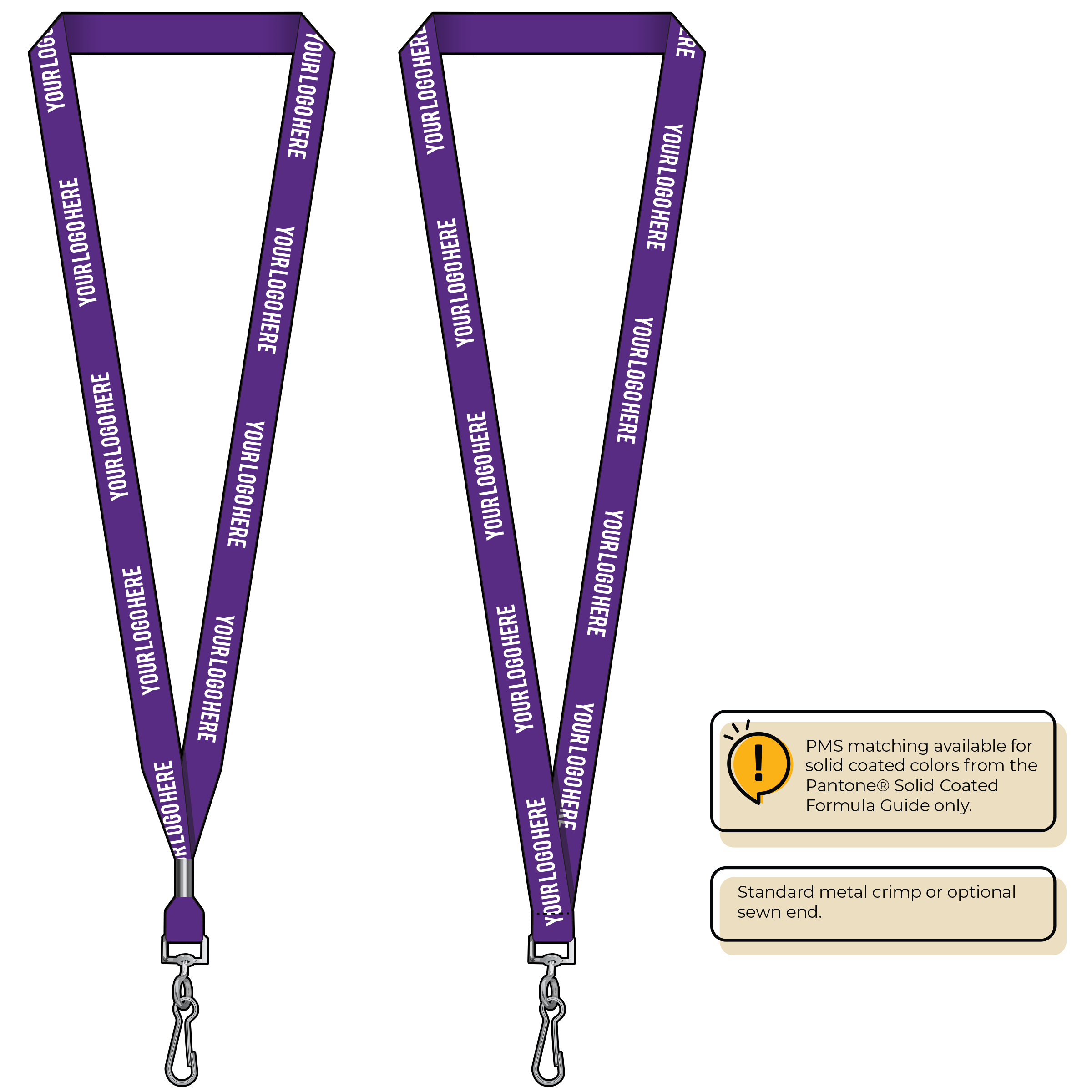 BH2050 | 5/8" Bamboo Silkscreen Lanyards