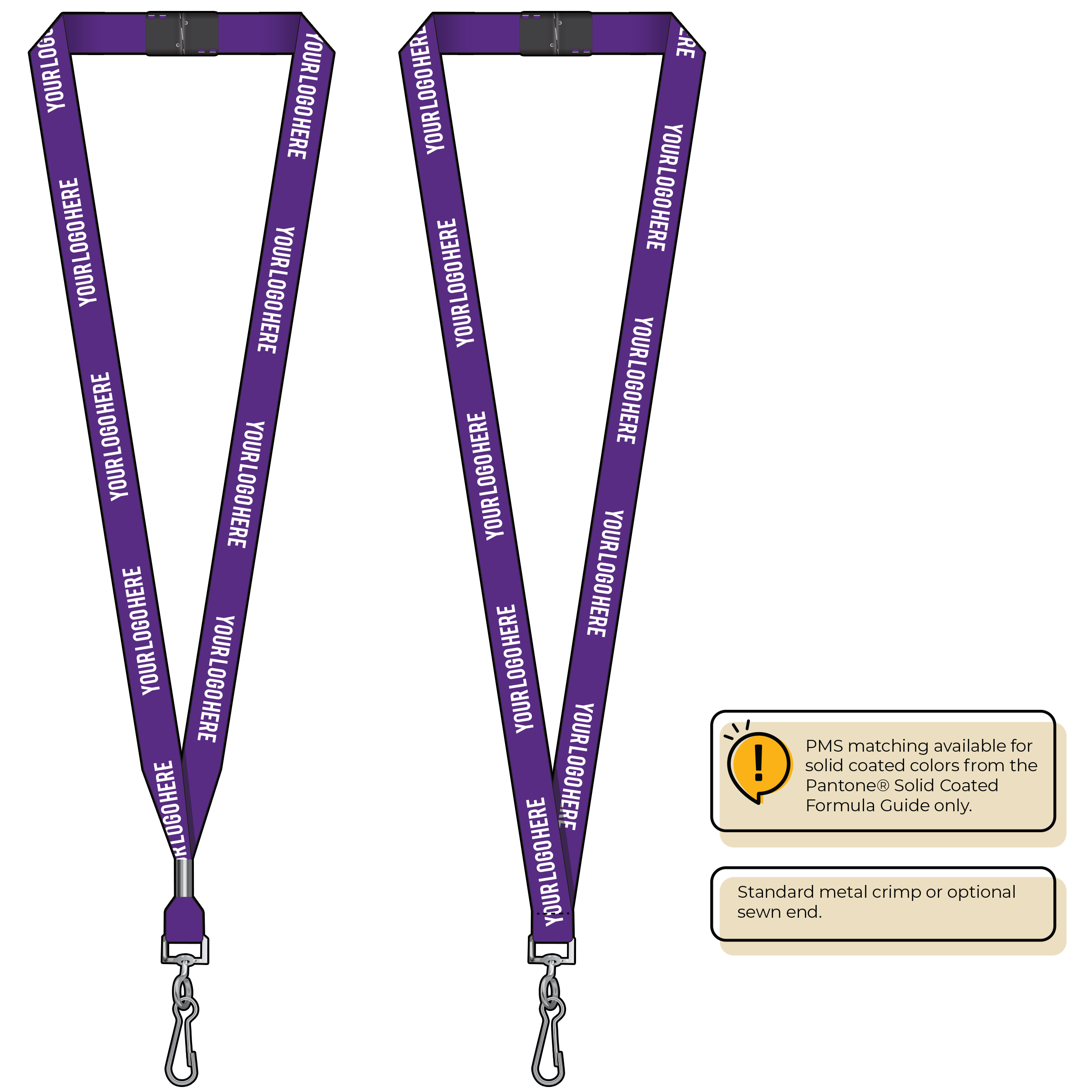 BH2065 | 5/8" P.E.T. Recycled Silkscreen Lanyards