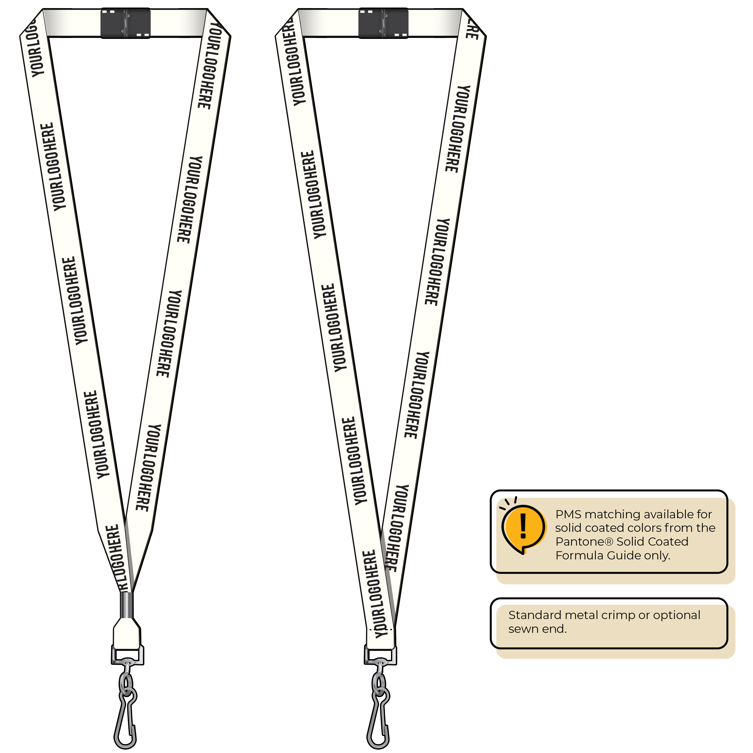 BH2065 | 5/8" P.E.T. Recycled Silkscreen Lanyards