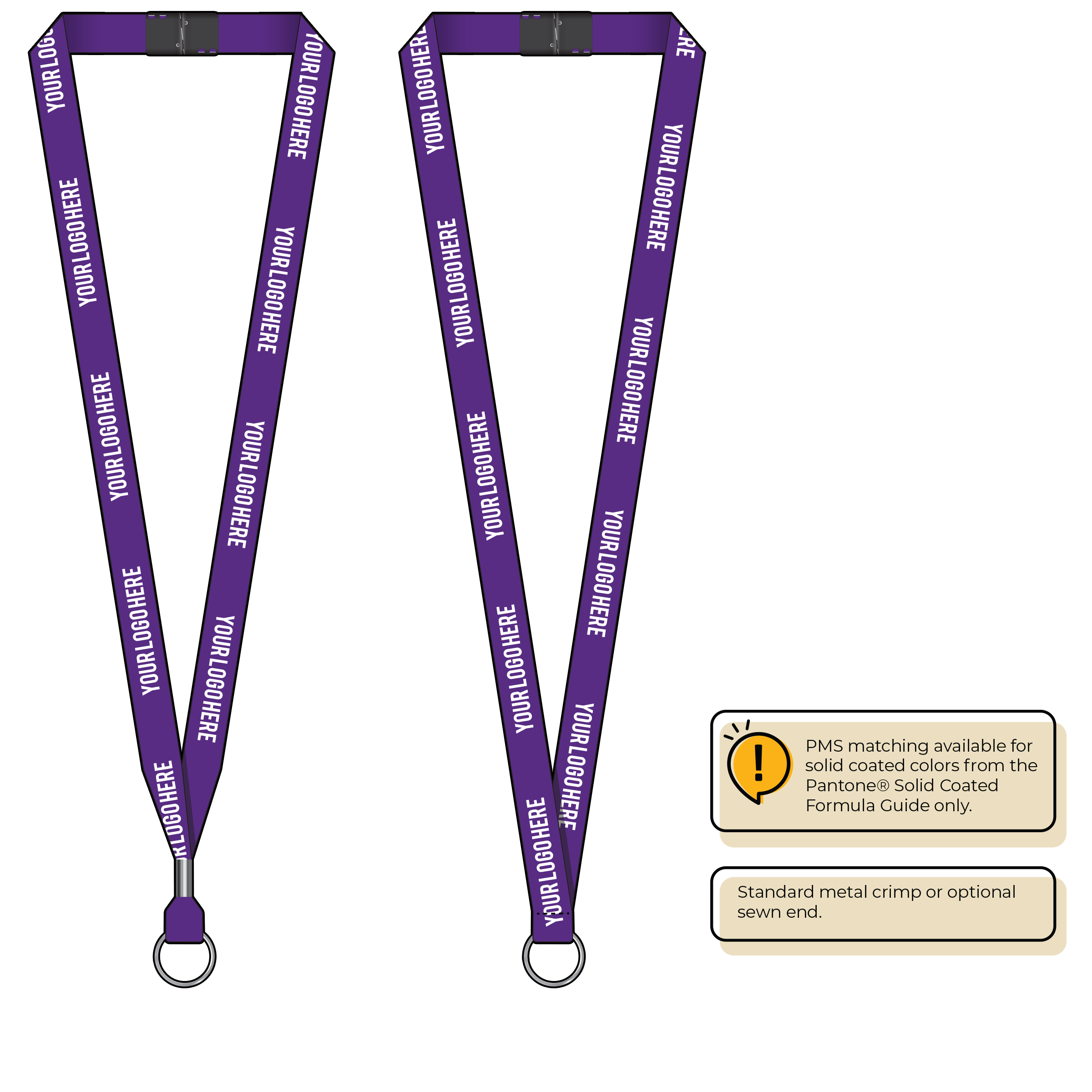 BH2065 | 5/8" P.E.T. Recycled Silkscreen Lanyards