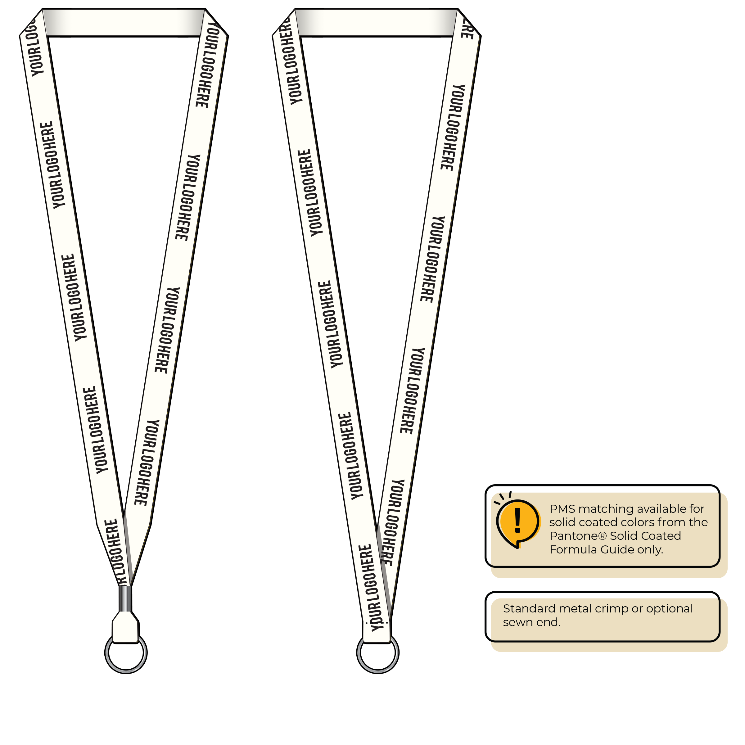 BH2065 | 5/8" P.E.T. Recycled Silkscreen Lanyards