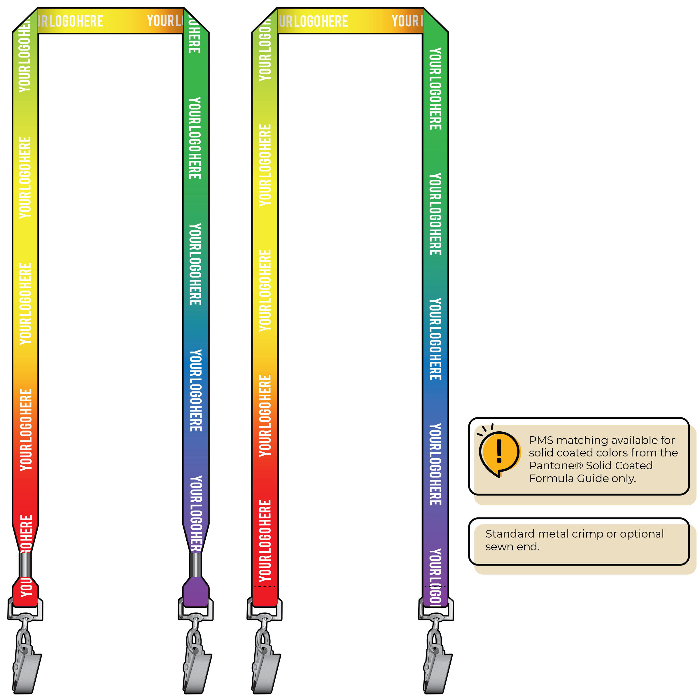 BH0002 | 5/8" Imported Dye Sublimation Lanyards