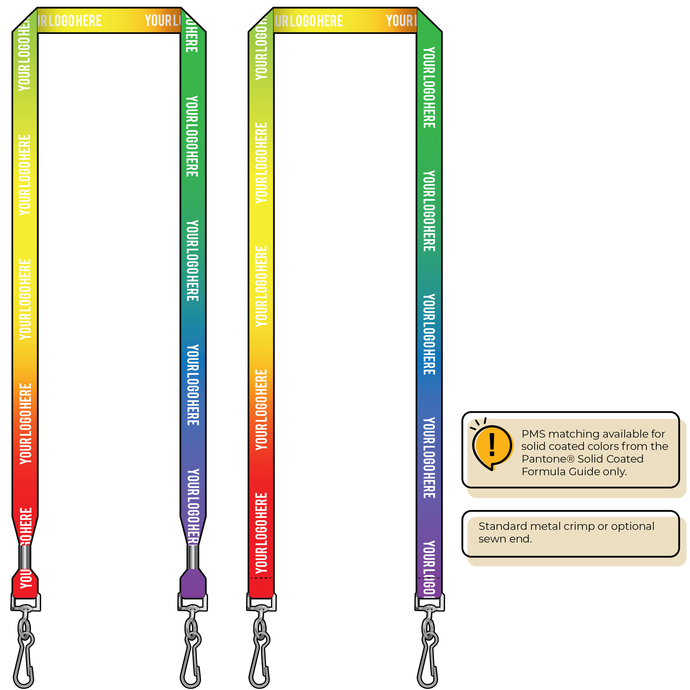 BH0002 | 5/8" Imported Dye Sublimation Lanyards