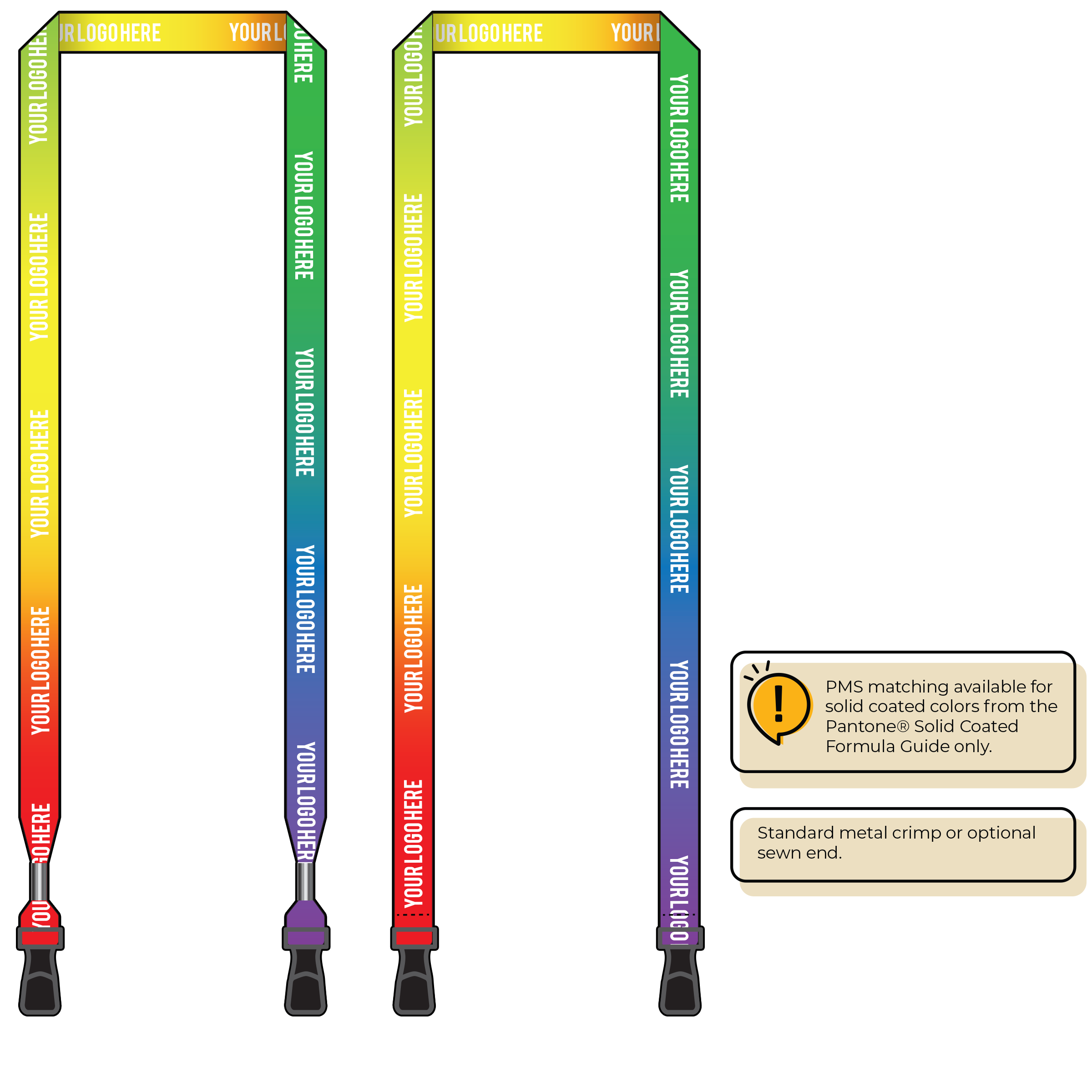 BH0002 | 5/8" Imported Dye Sublimation Lanyards