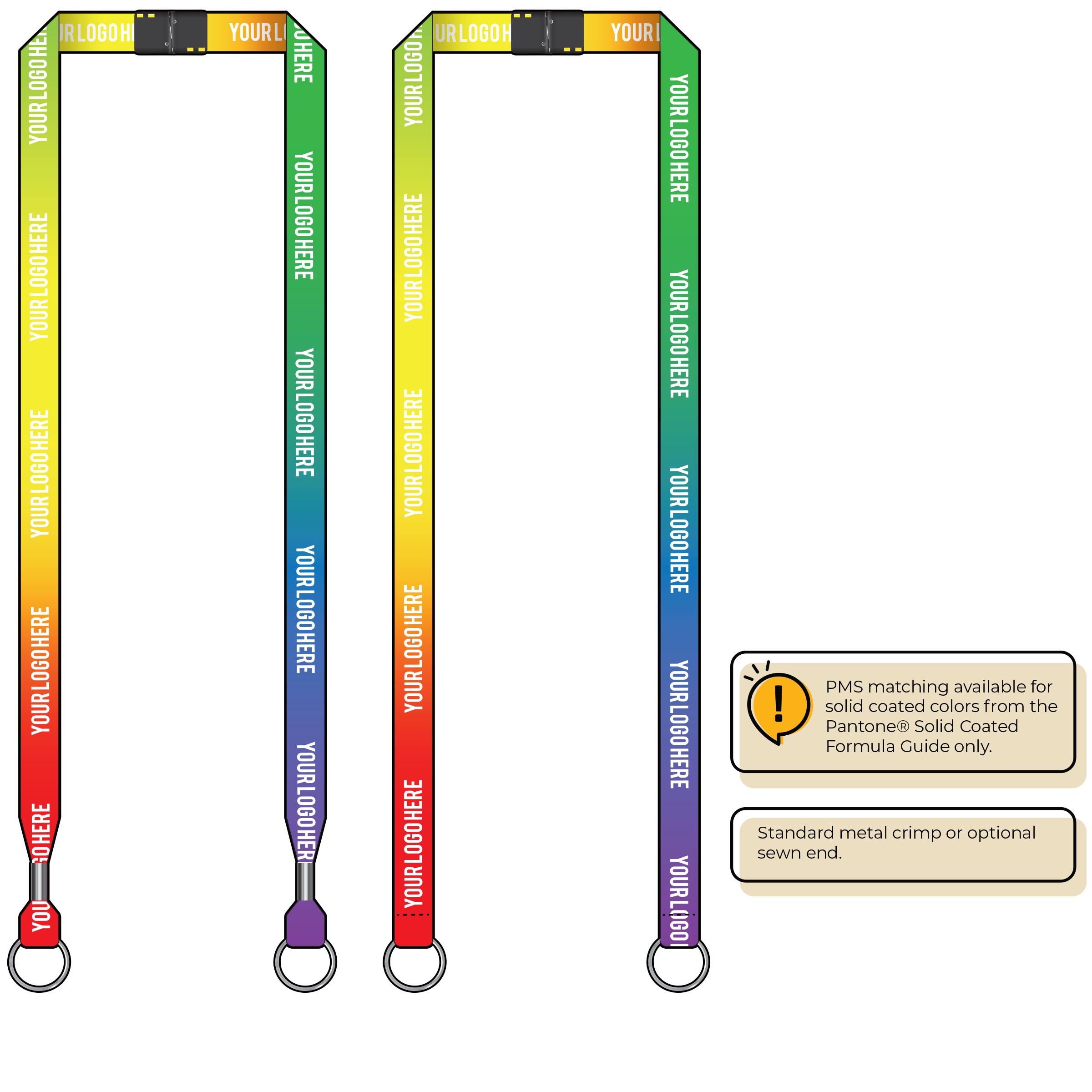 BH0002 | 5/8" Imported Dye Sublimation Lanyards