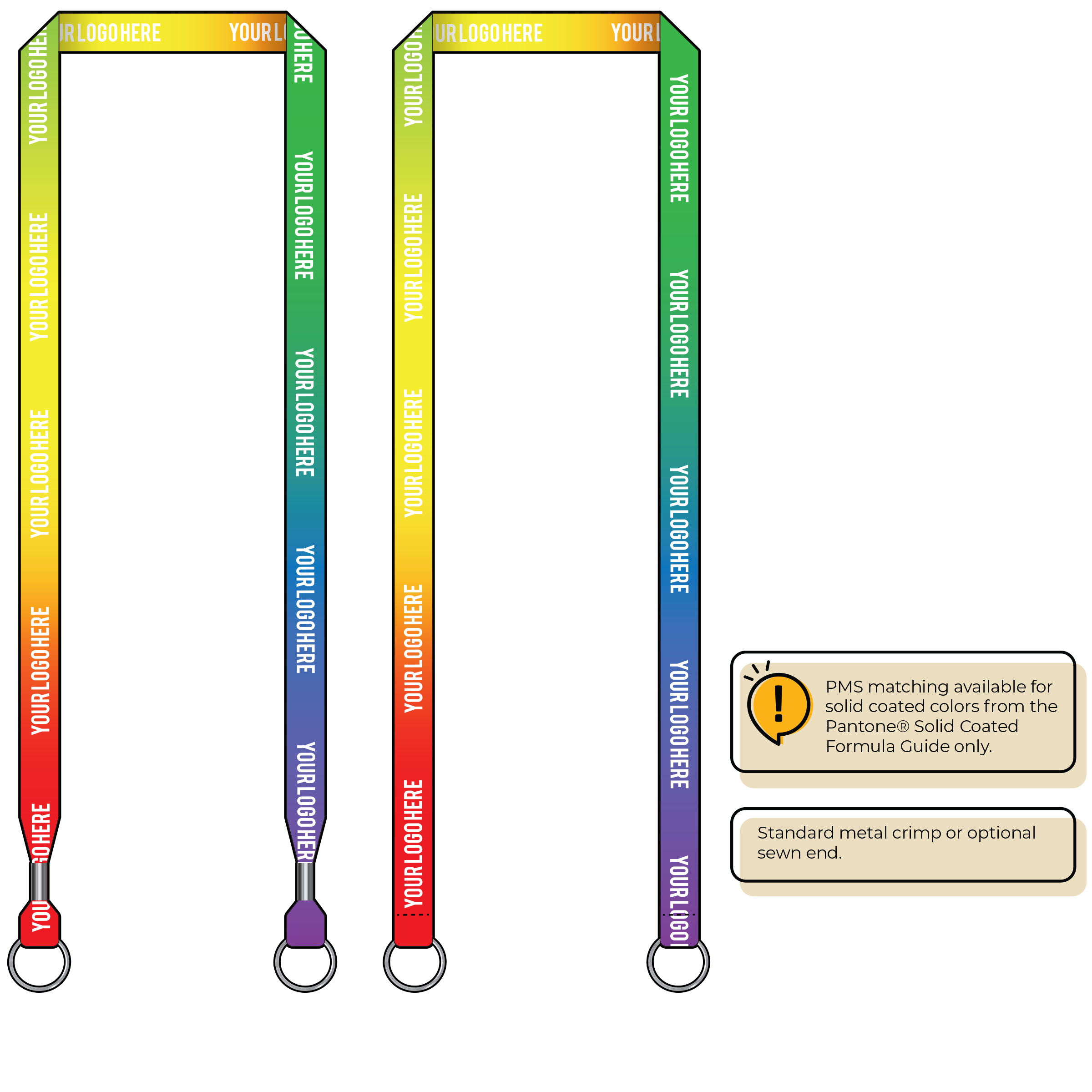 BH0002 | 5/8" Imported Dye Sublimation Lanyards