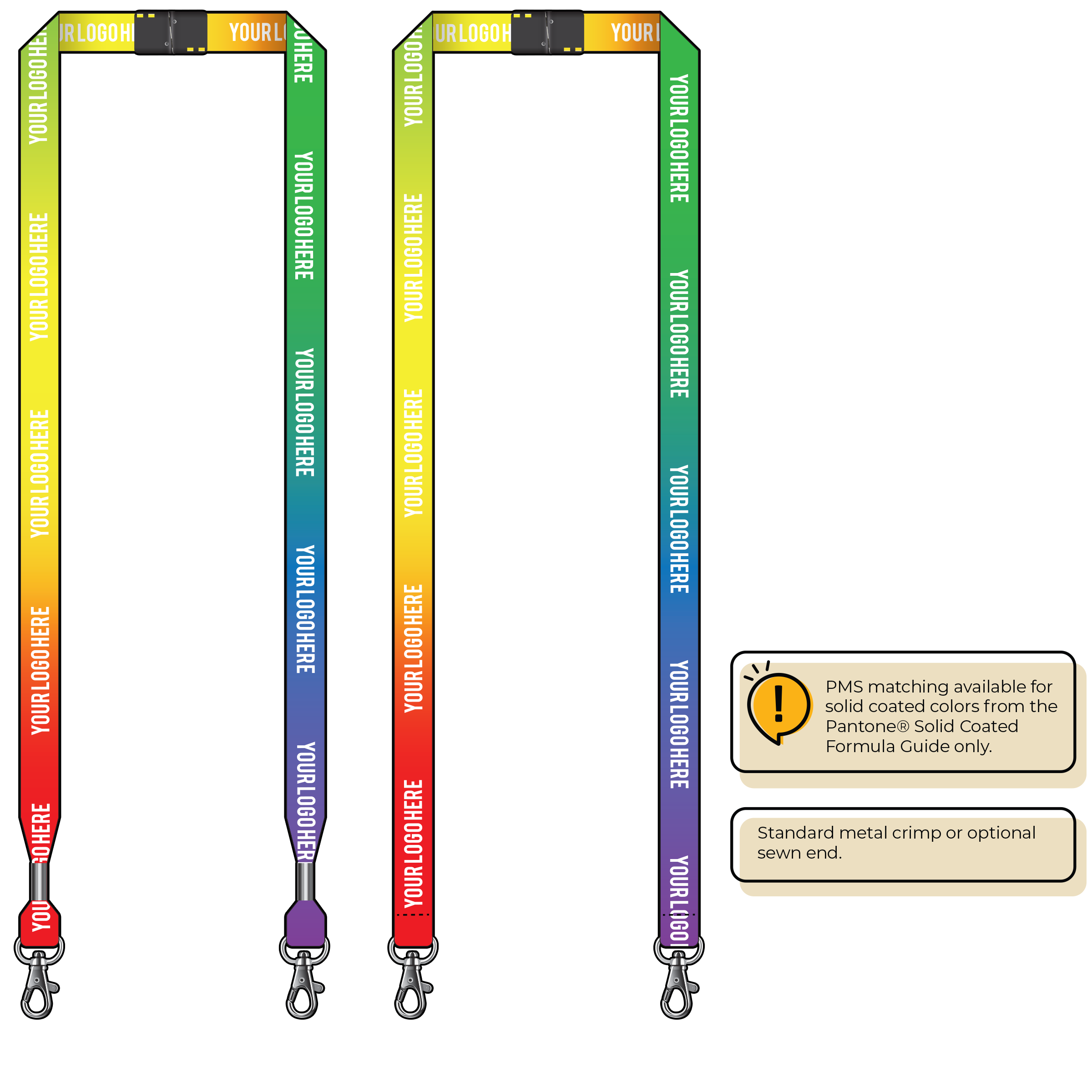 BH0002 | 5/8" Imported Dye Sublimation Lanyards