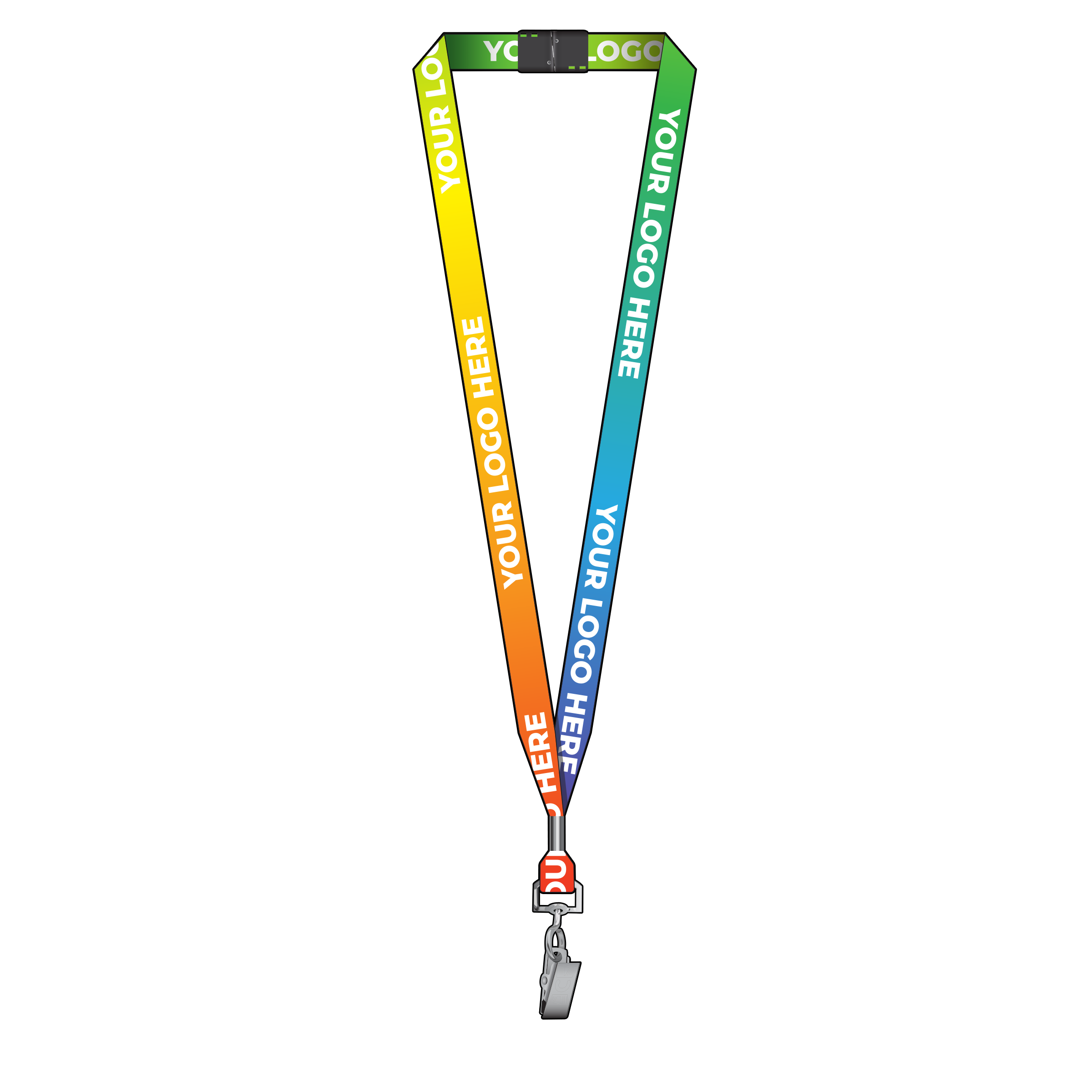 BH0002US | 5/8" Made in USA Dye Sublimation Lanyards
