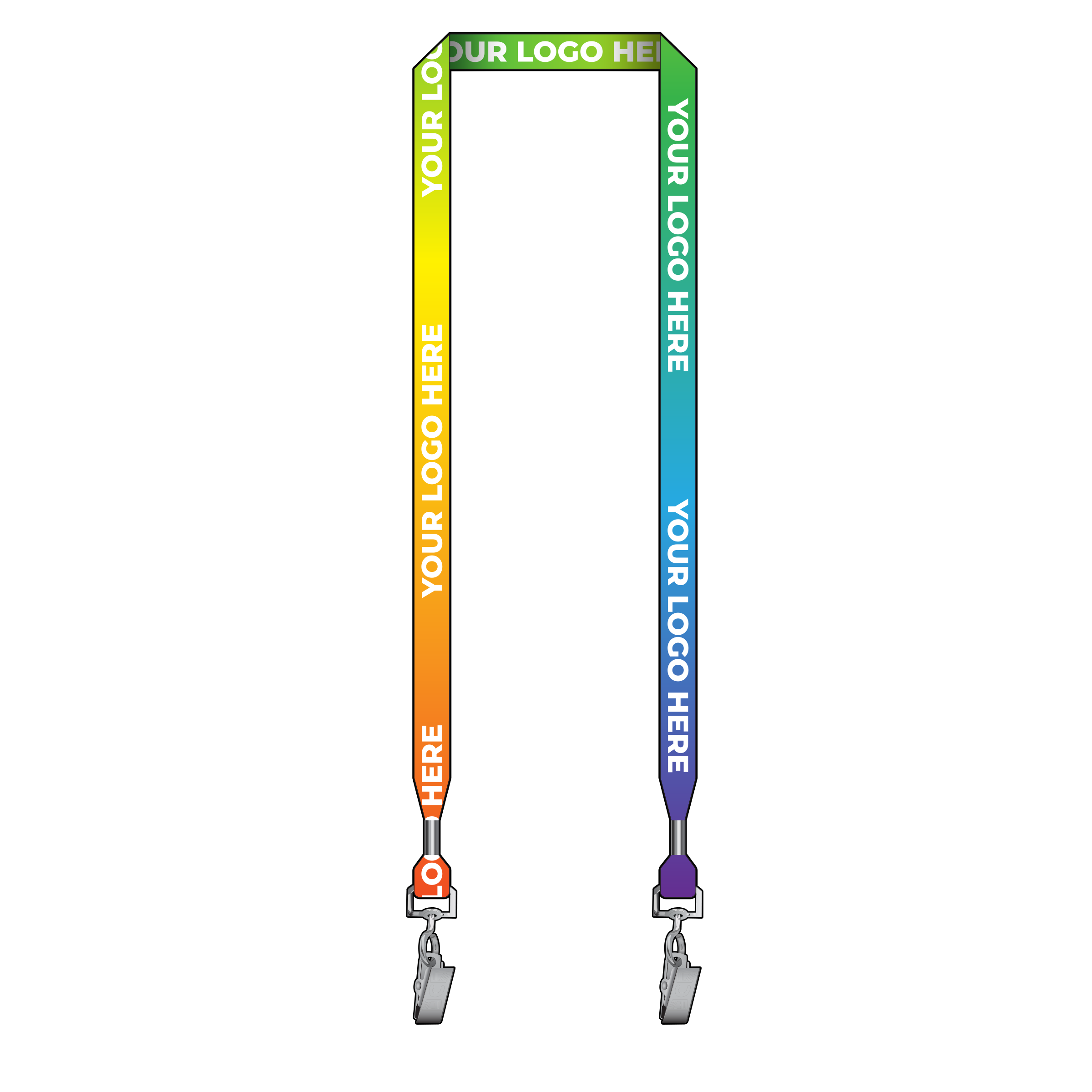 BH0002US | 5/8" Made in USA Dye Sublimation Lanyards