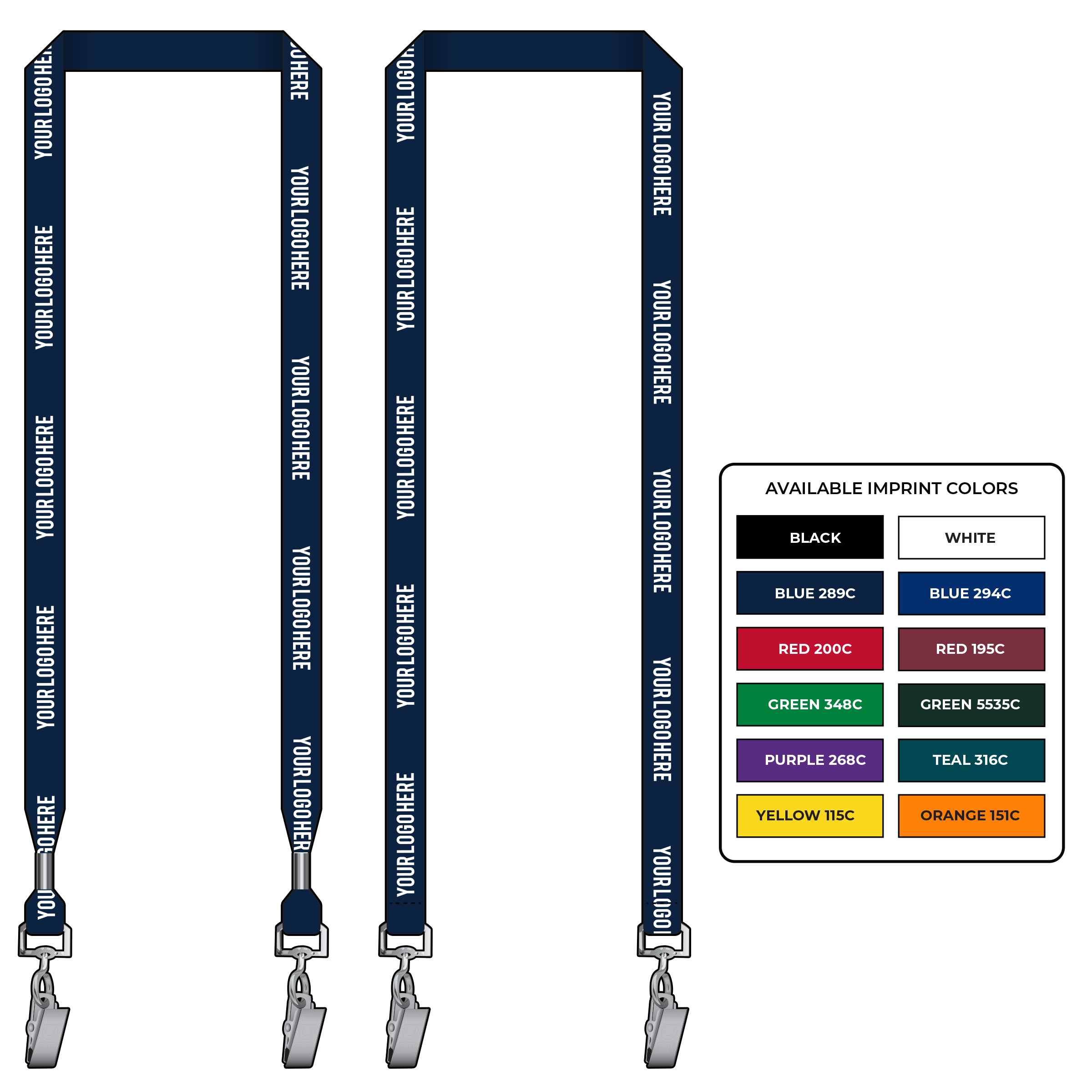 BH0018 | 5/8" EconoWeave Silkscreen Lanyards