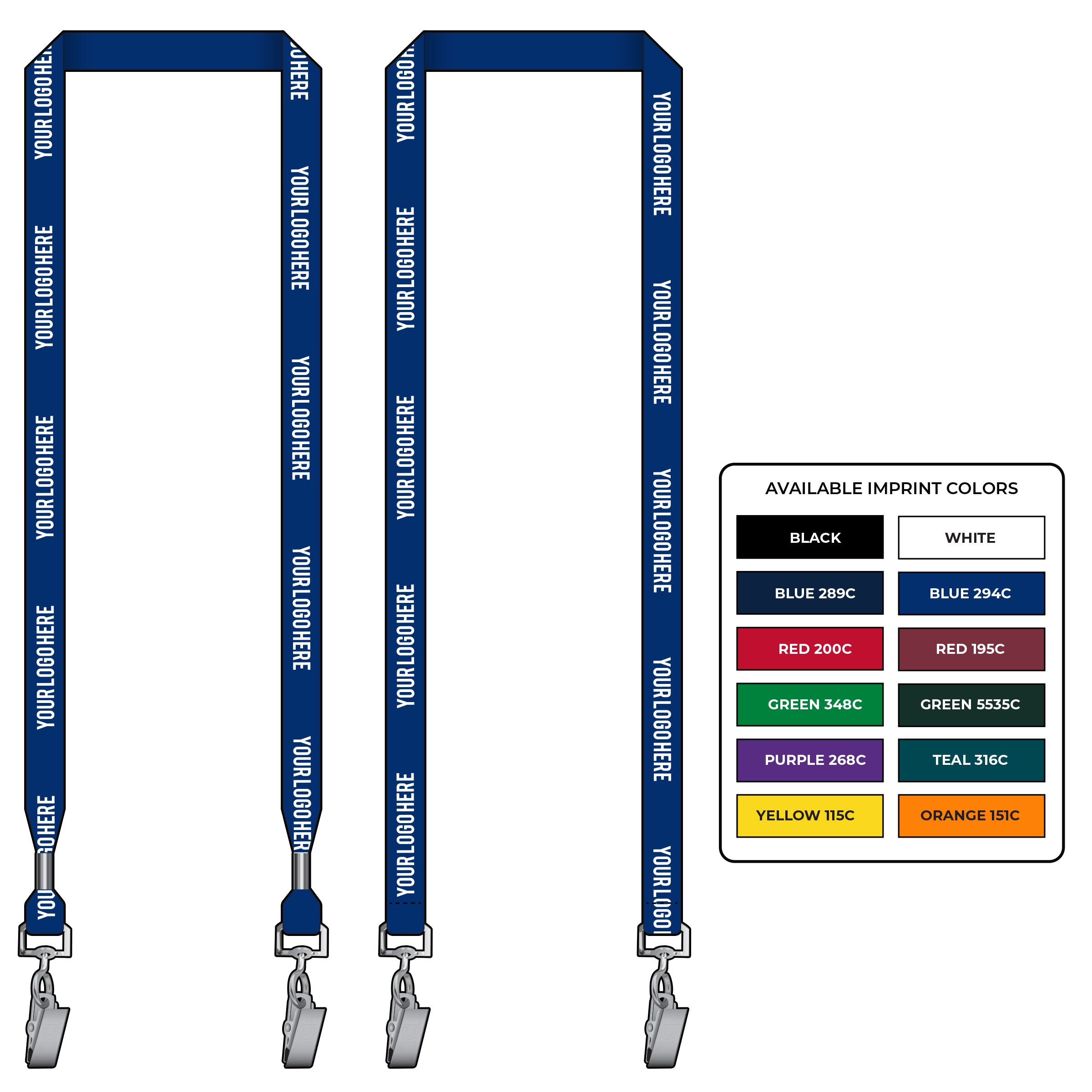 BH0018 | 5/8" EconoWeave Silkscreen Lanyards