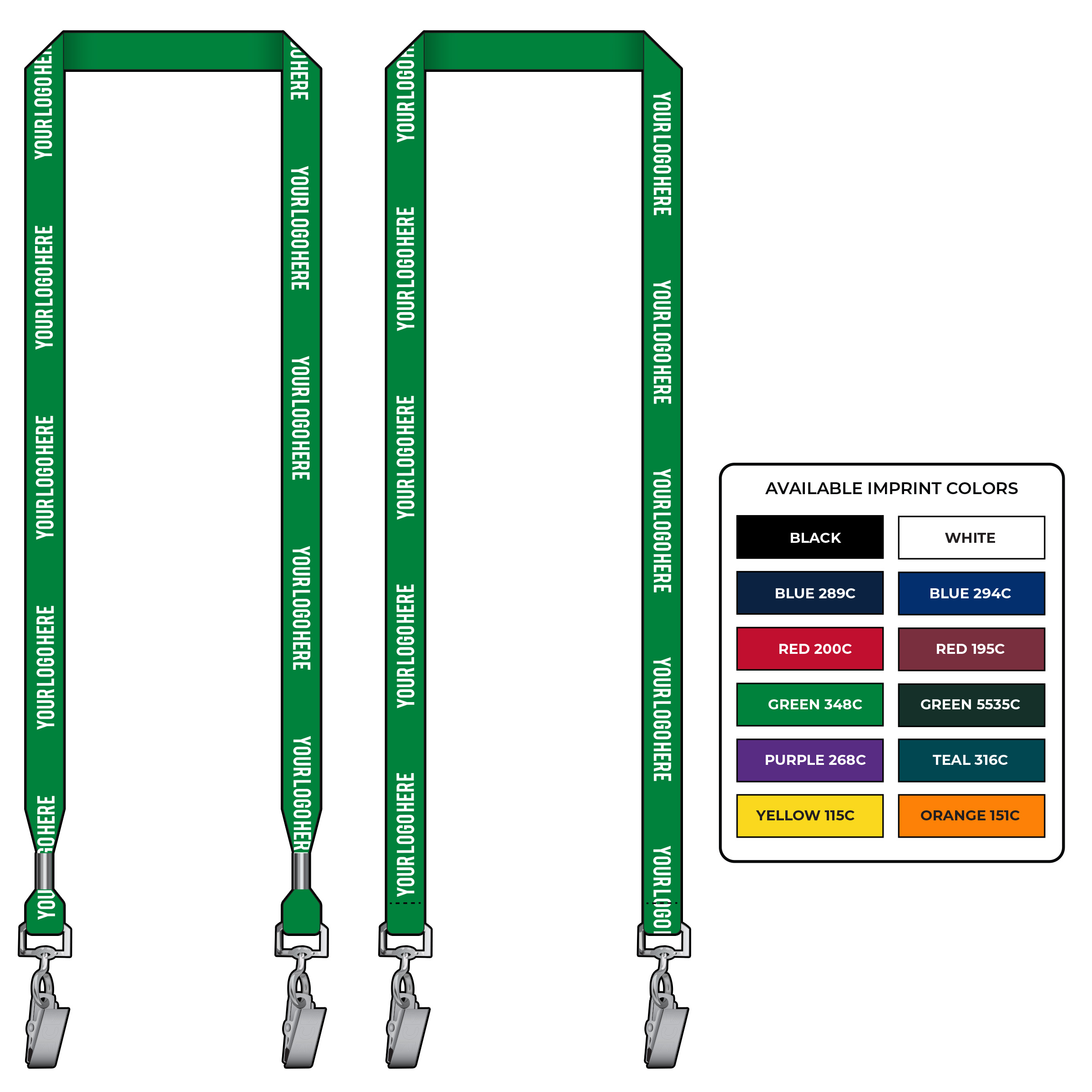 BH0018 | 5/8" EconoWeave Silkscreen Lanyards