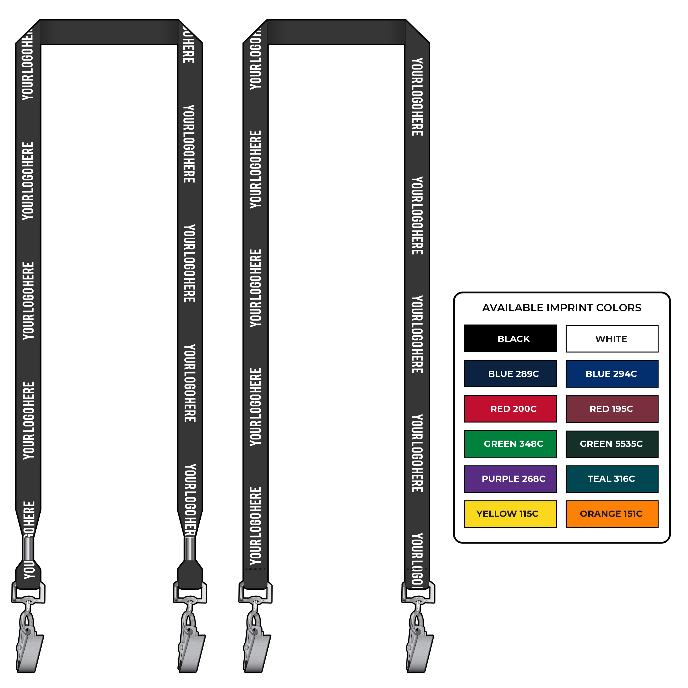 BH0018 | 5/8" EconoWeave Silkscreen Lanyards