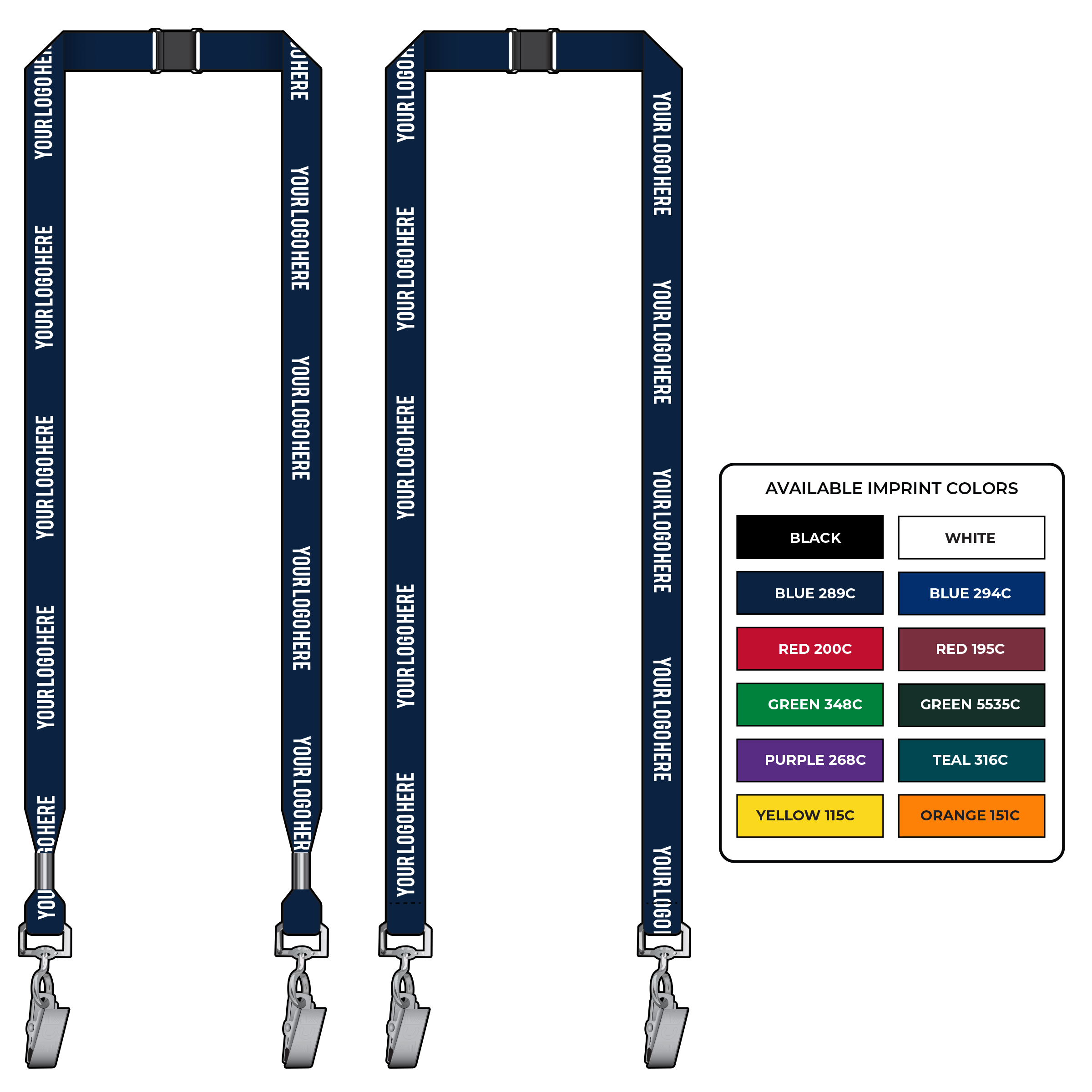 BH0018 | 5/8" EconoWeave Silkscreen Lanyards