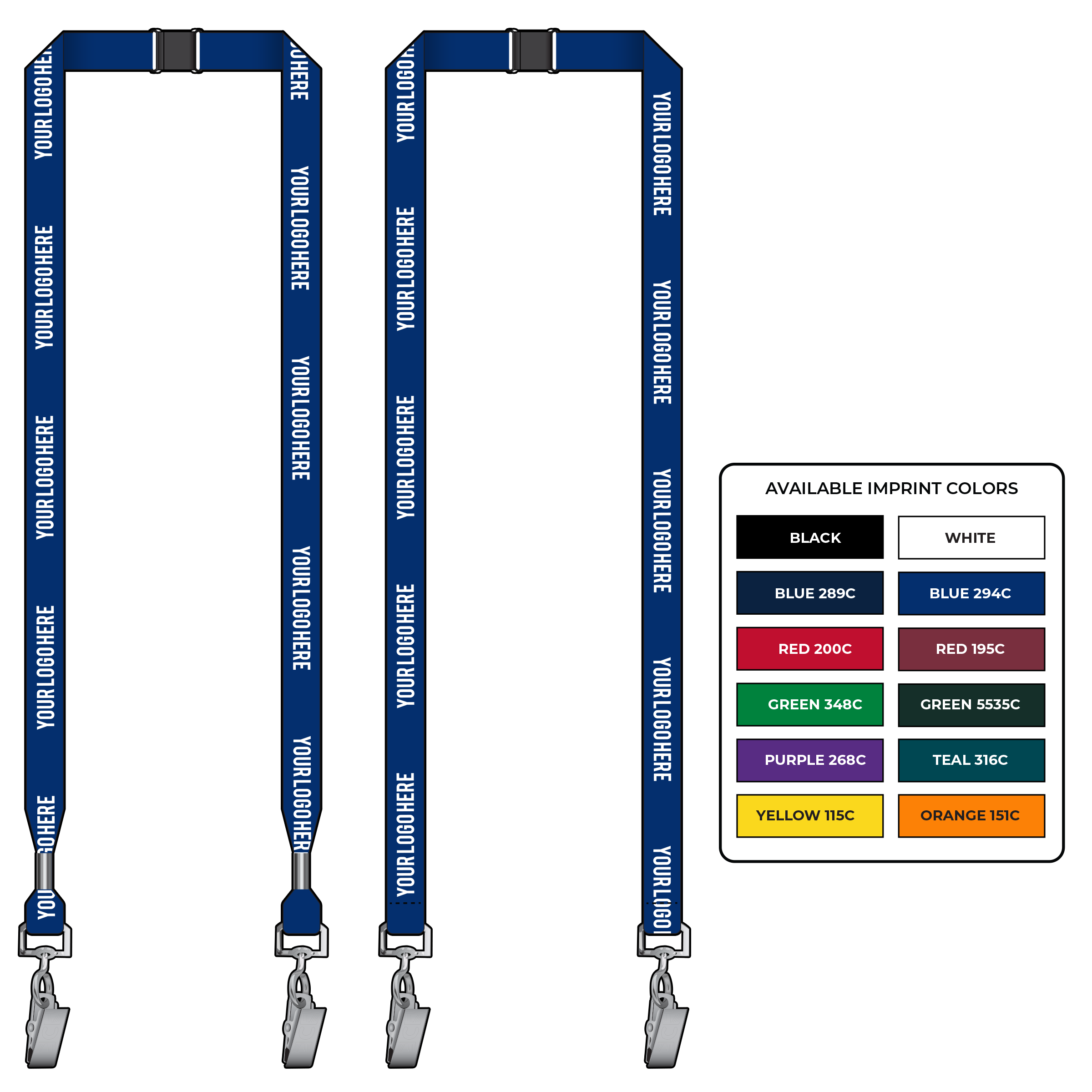 BH0018 | 5/8" EconoWeave Silkscreen Lanyards