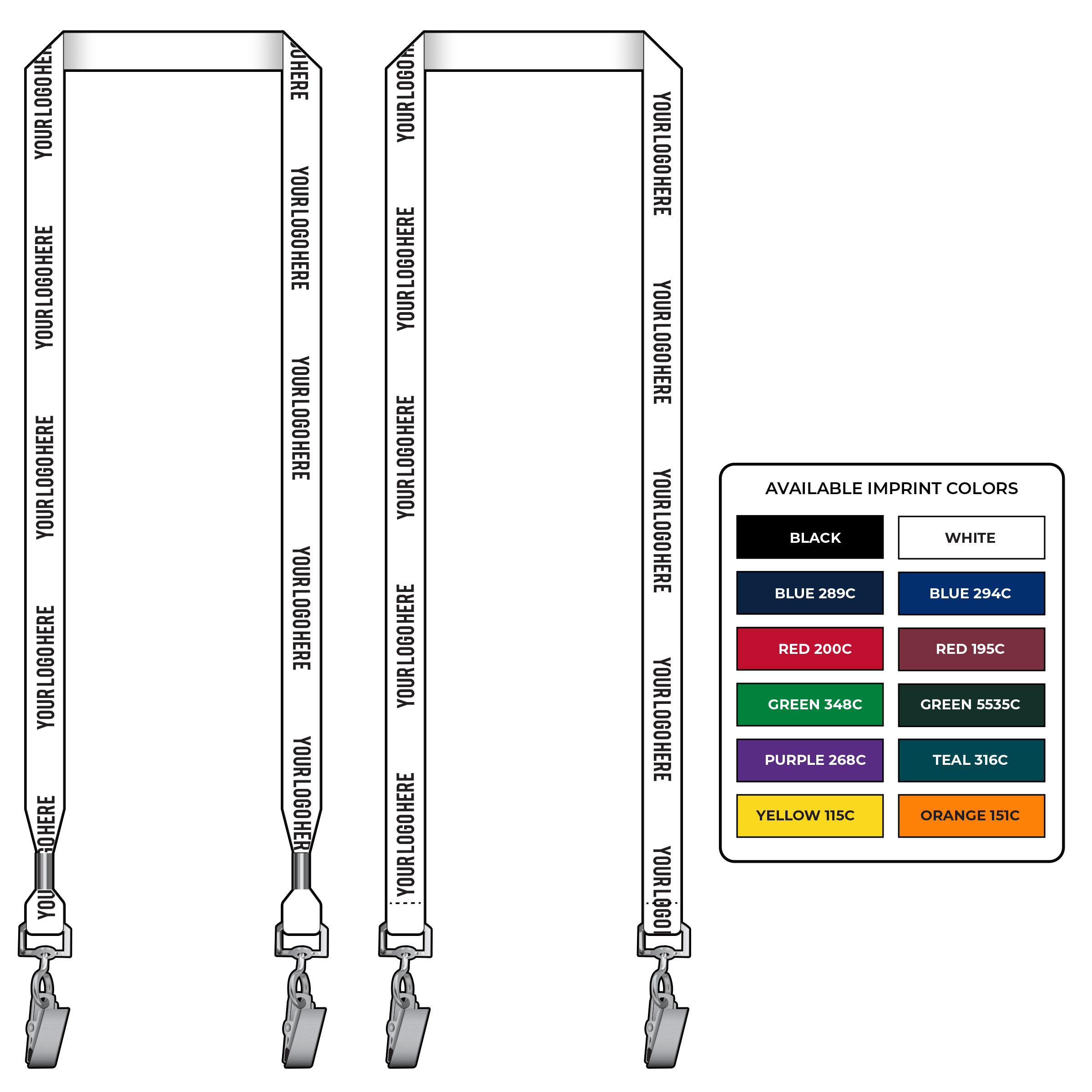 BH0018 | 5/8" EconoWeave Silkscreen Lanyards