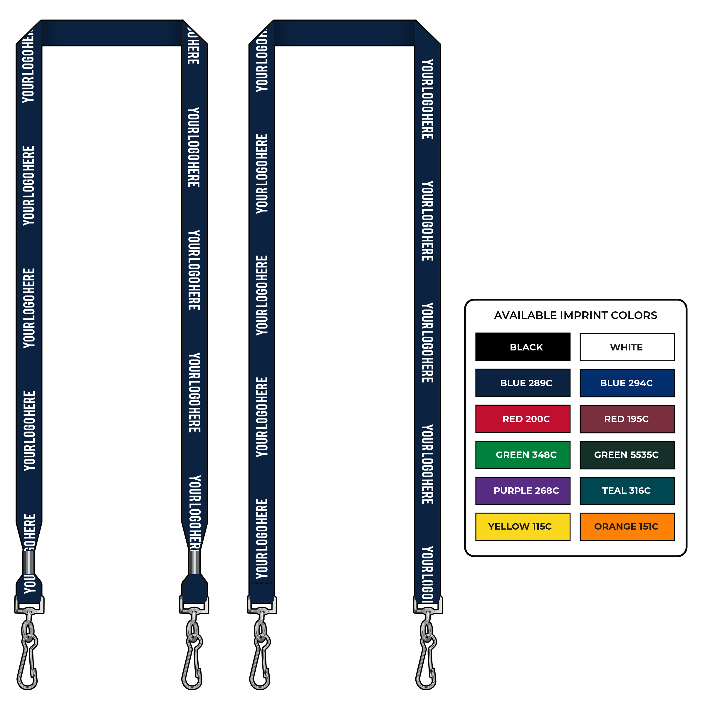 BH0018 | 5/8" EconoWeave Silkscreen Lanyards