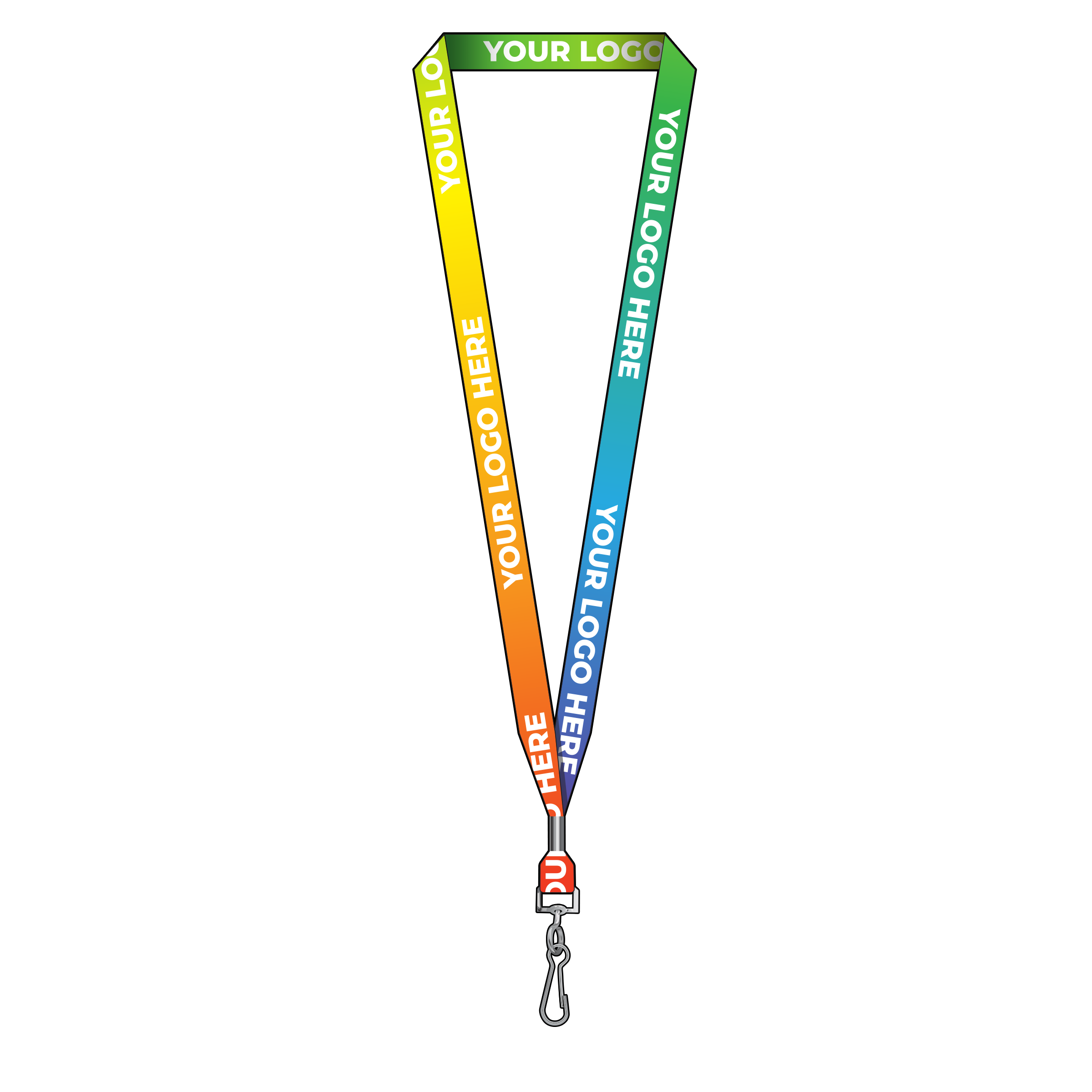 BH0002US | 5/8" Made in USA Dye Sublimation Lanyards