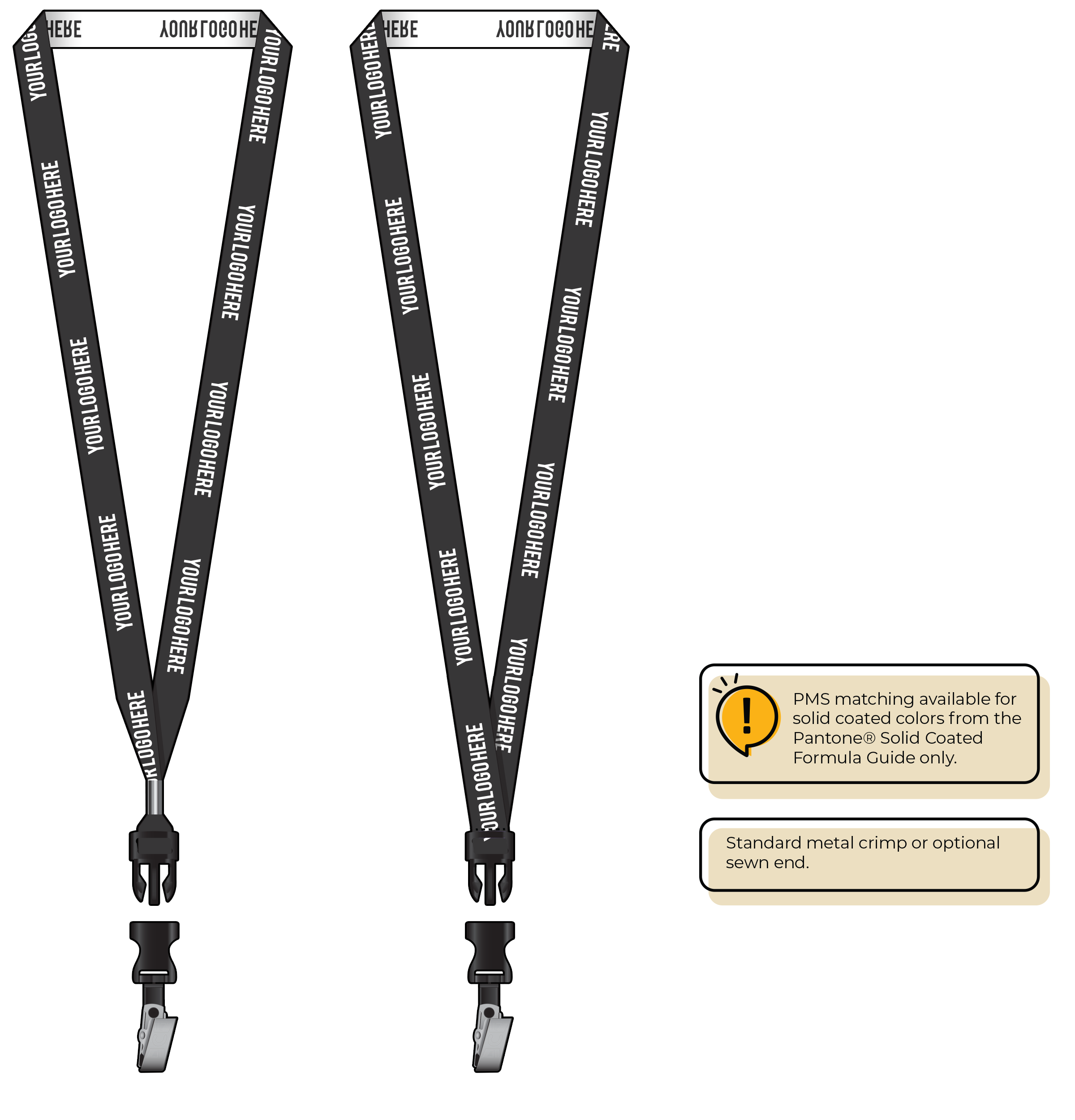 BH0022 | 5/8" Woven Lanyards :: DETACH BUCKLE