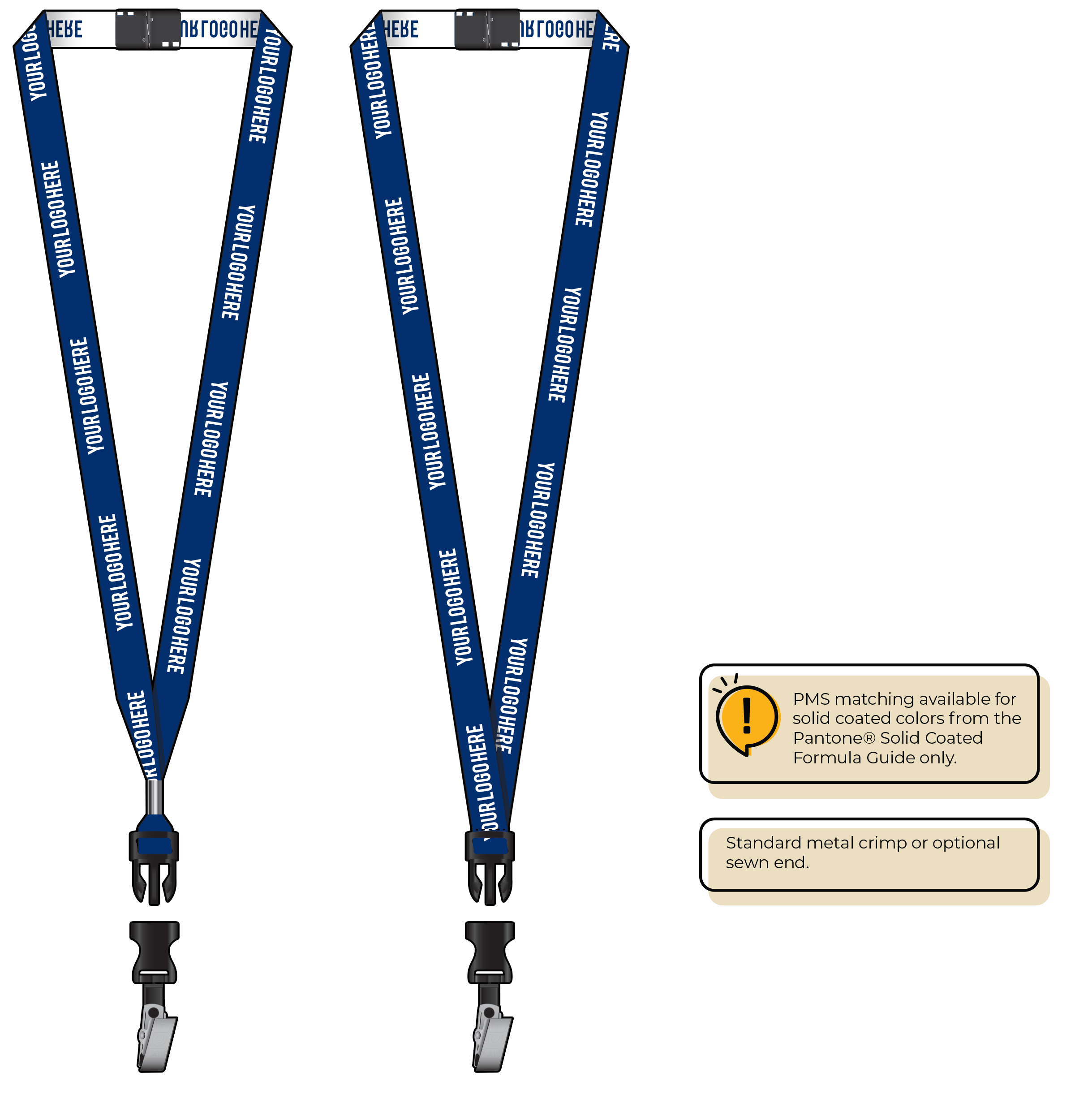 BH0022 | 5/8" Woven Lanyards :: DETACH BUCKLE