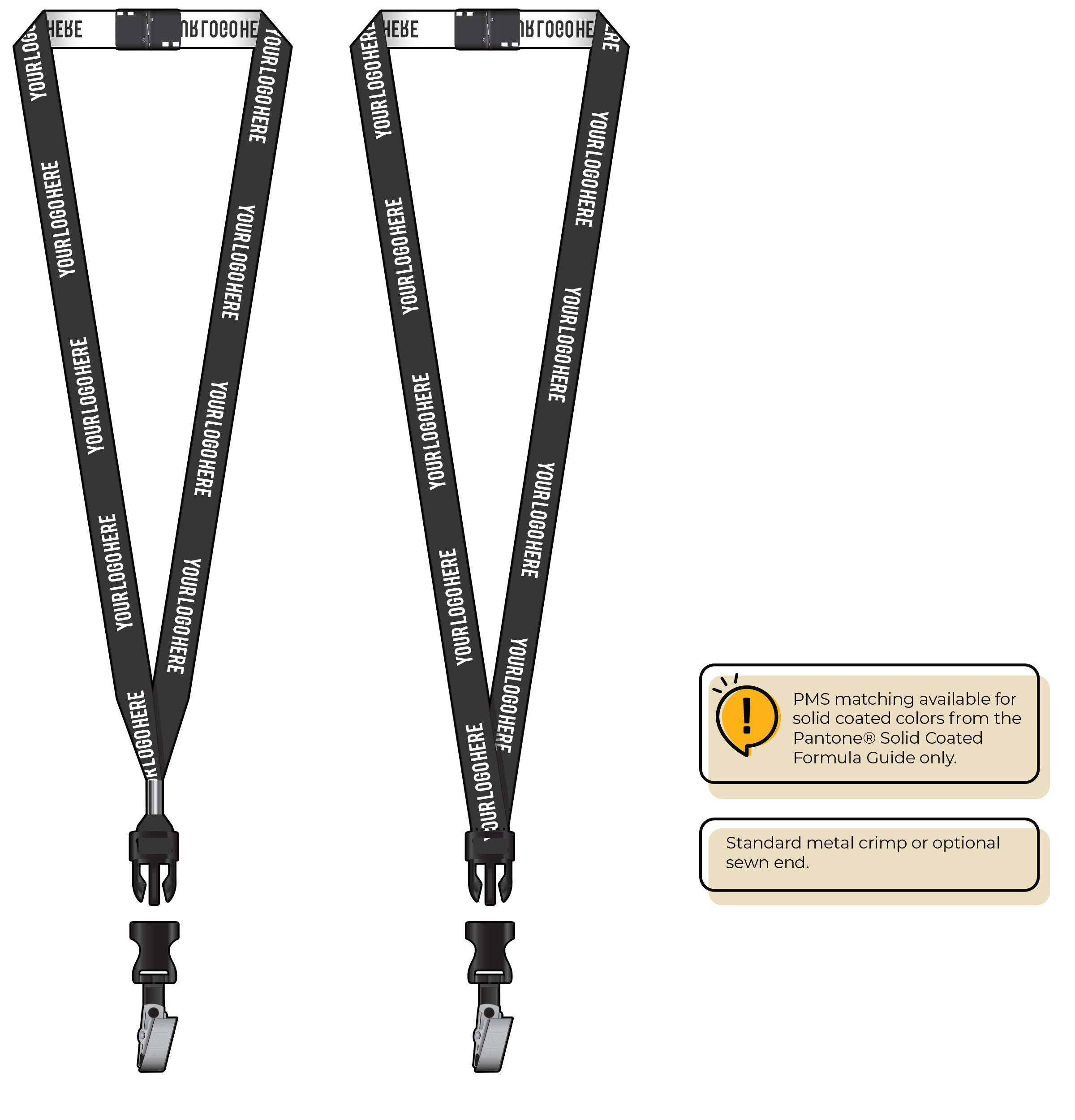 BH0022 | 5/8" Woven Lanyards :: DETACH BUCKLE