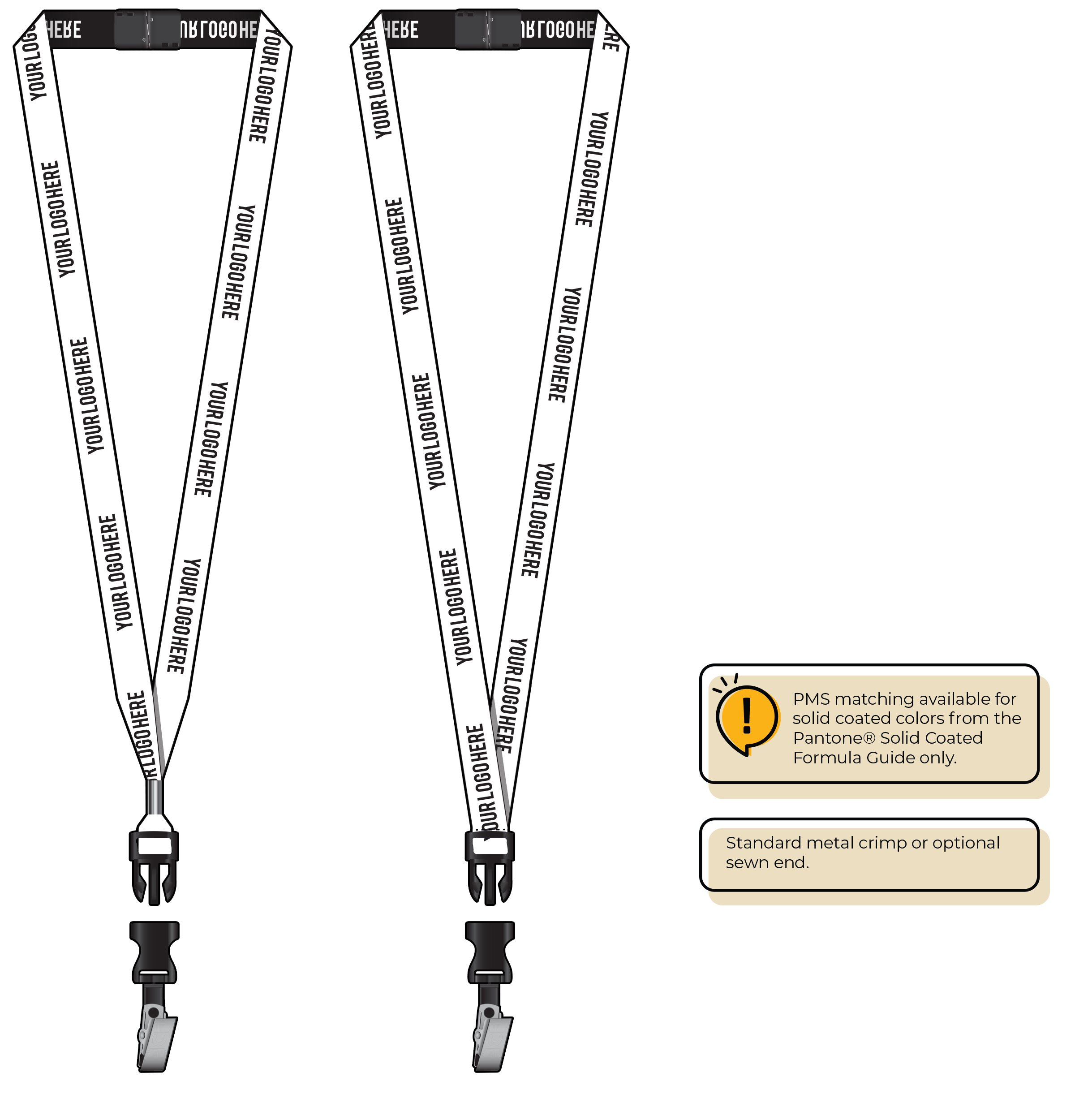 BH0022 | 5/8" Woven Lanyards :: DETACH BUCKLE