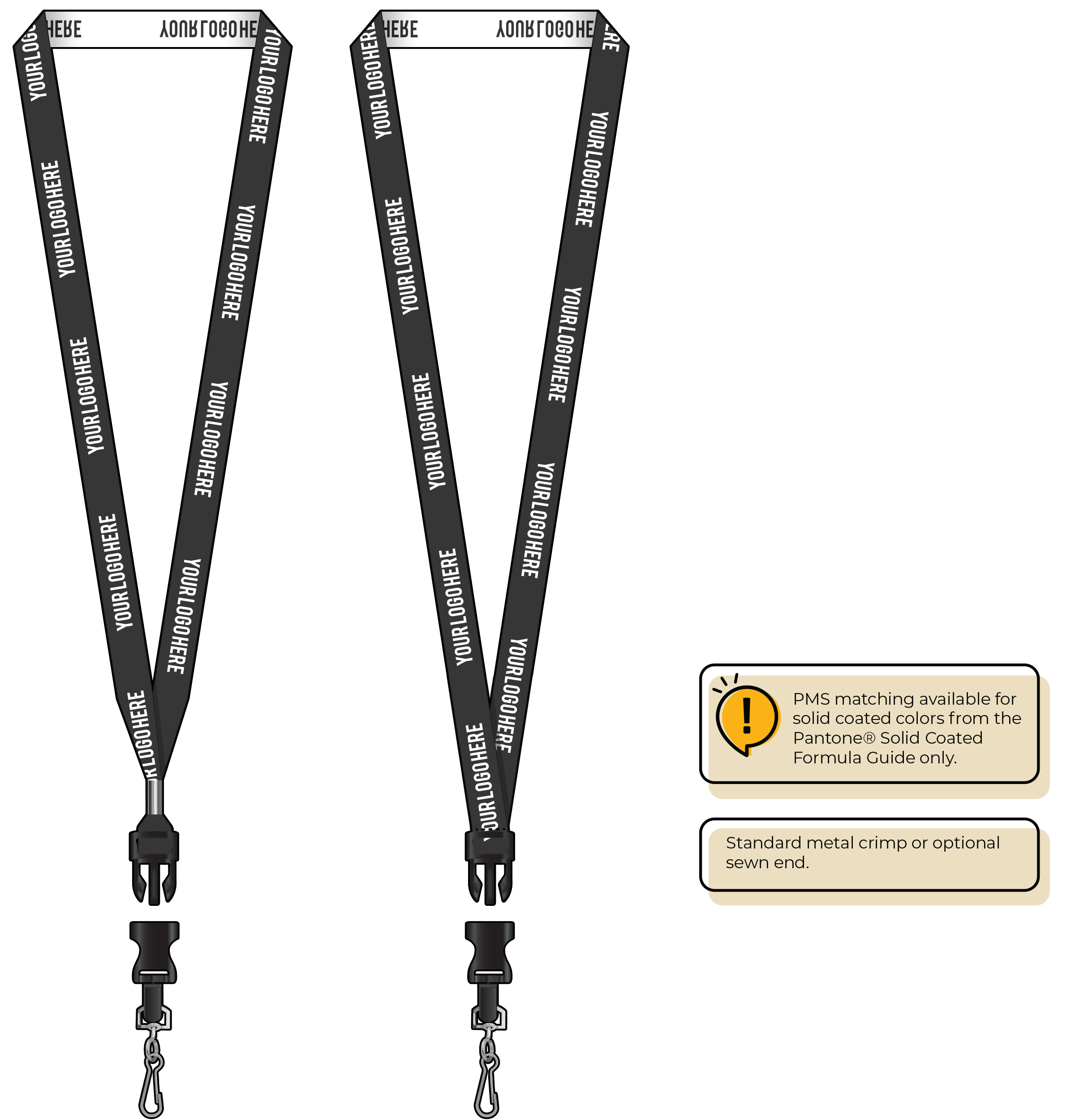 BH0022 | 5/8" Woven Lanyards :: DETACH BUCKLE