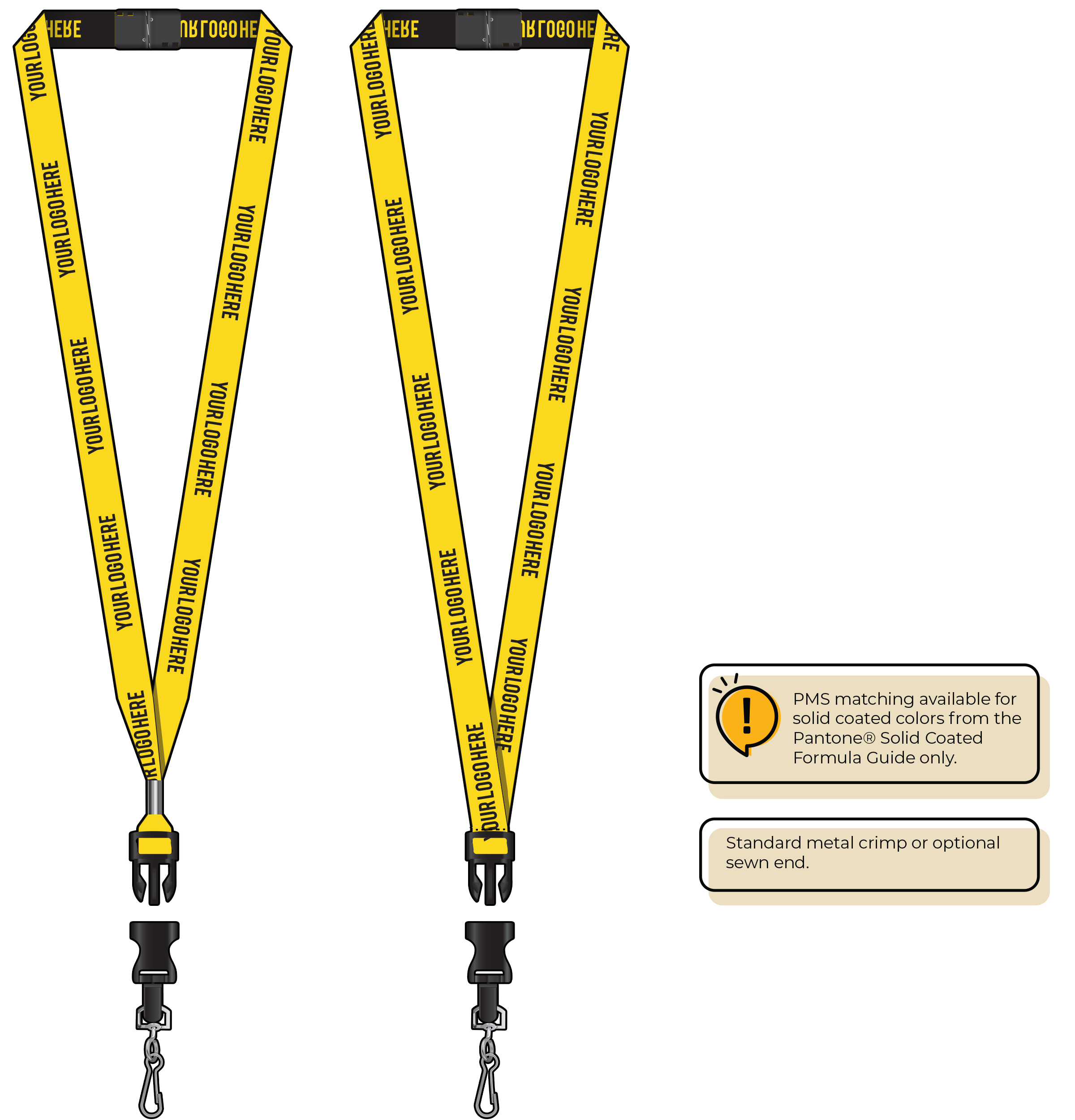 BH0022 | 5/8" Woven Lanyards :: DETACH BUCKLE