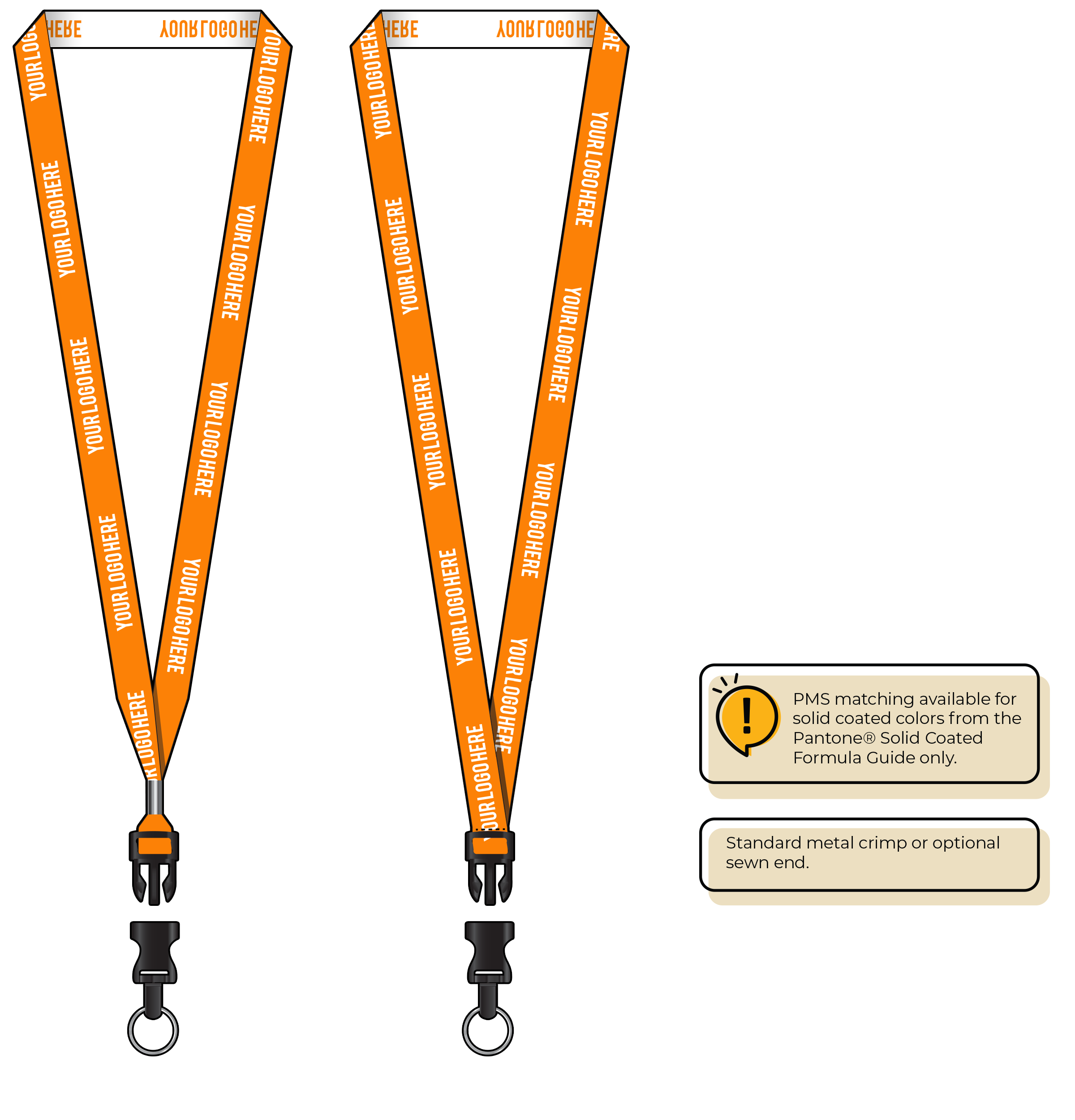 BH0022 | 5/8" Woven Lanyards :: DETACH BUCKLE