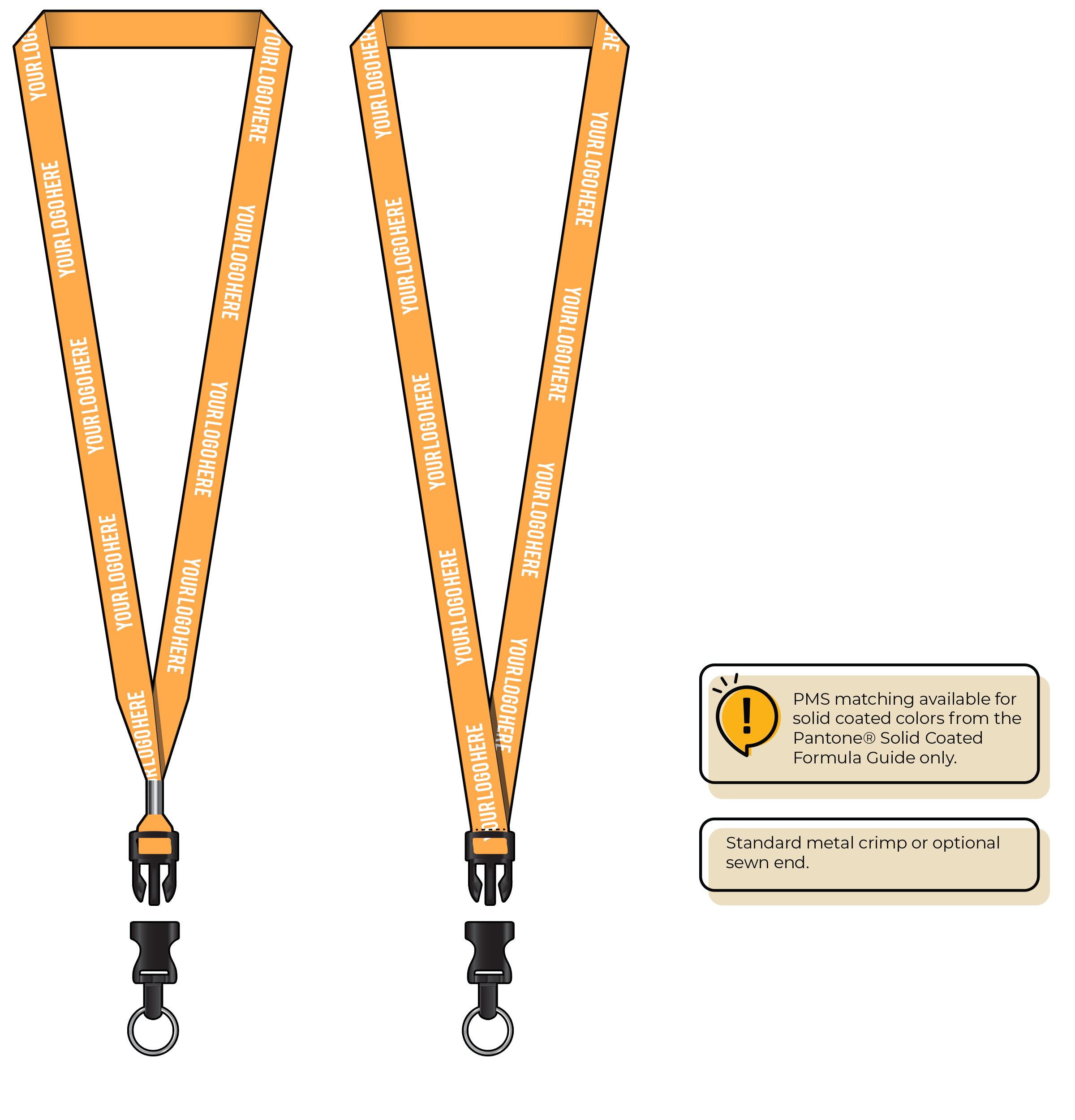 BHN012 | 5/8" Neon MicroWeave Silkscreen Lanyards :: DETACH BUCKLE