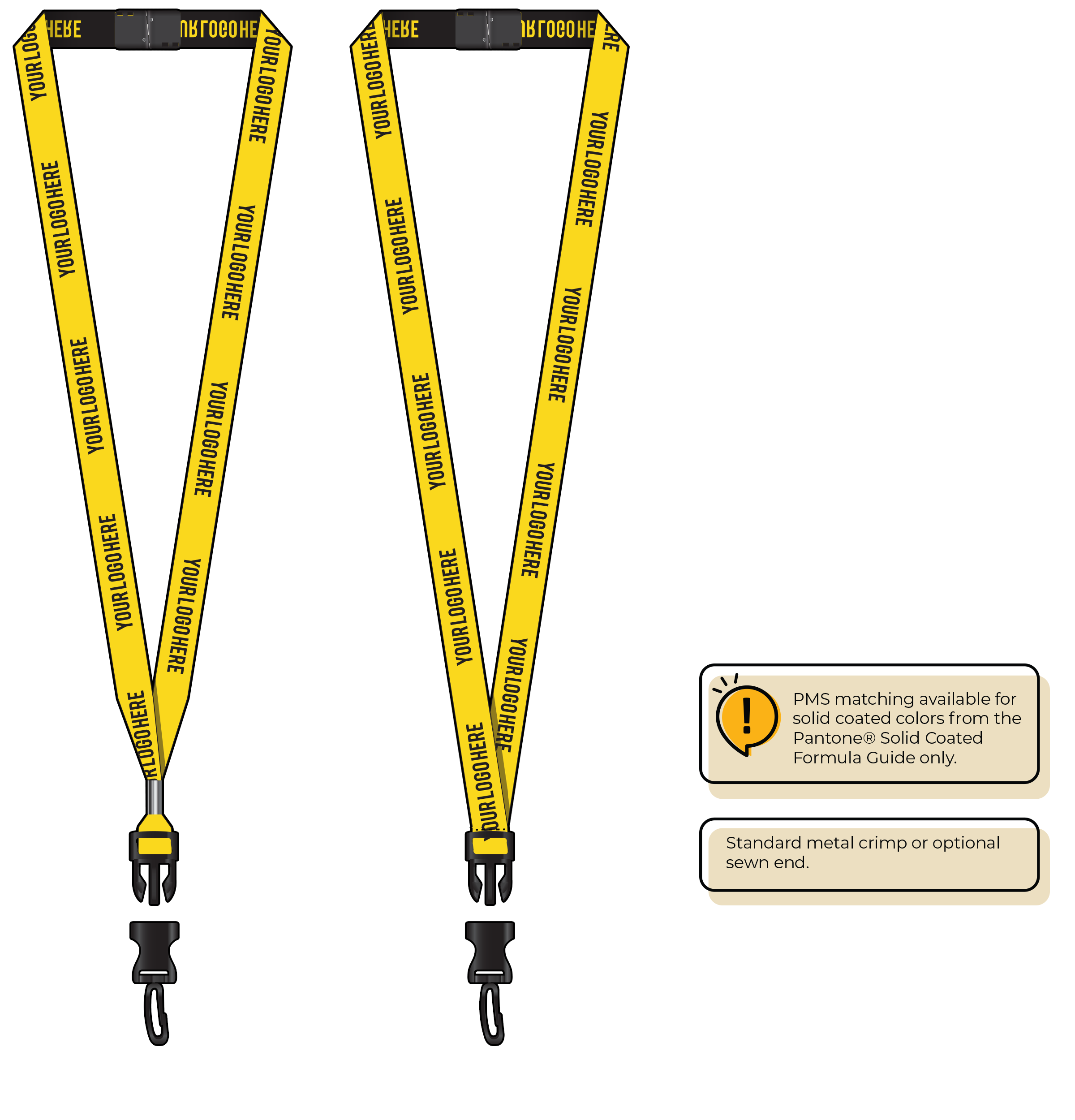 BH0022 | 5/8" Woven Lanyards :: DETACH BUCKLE