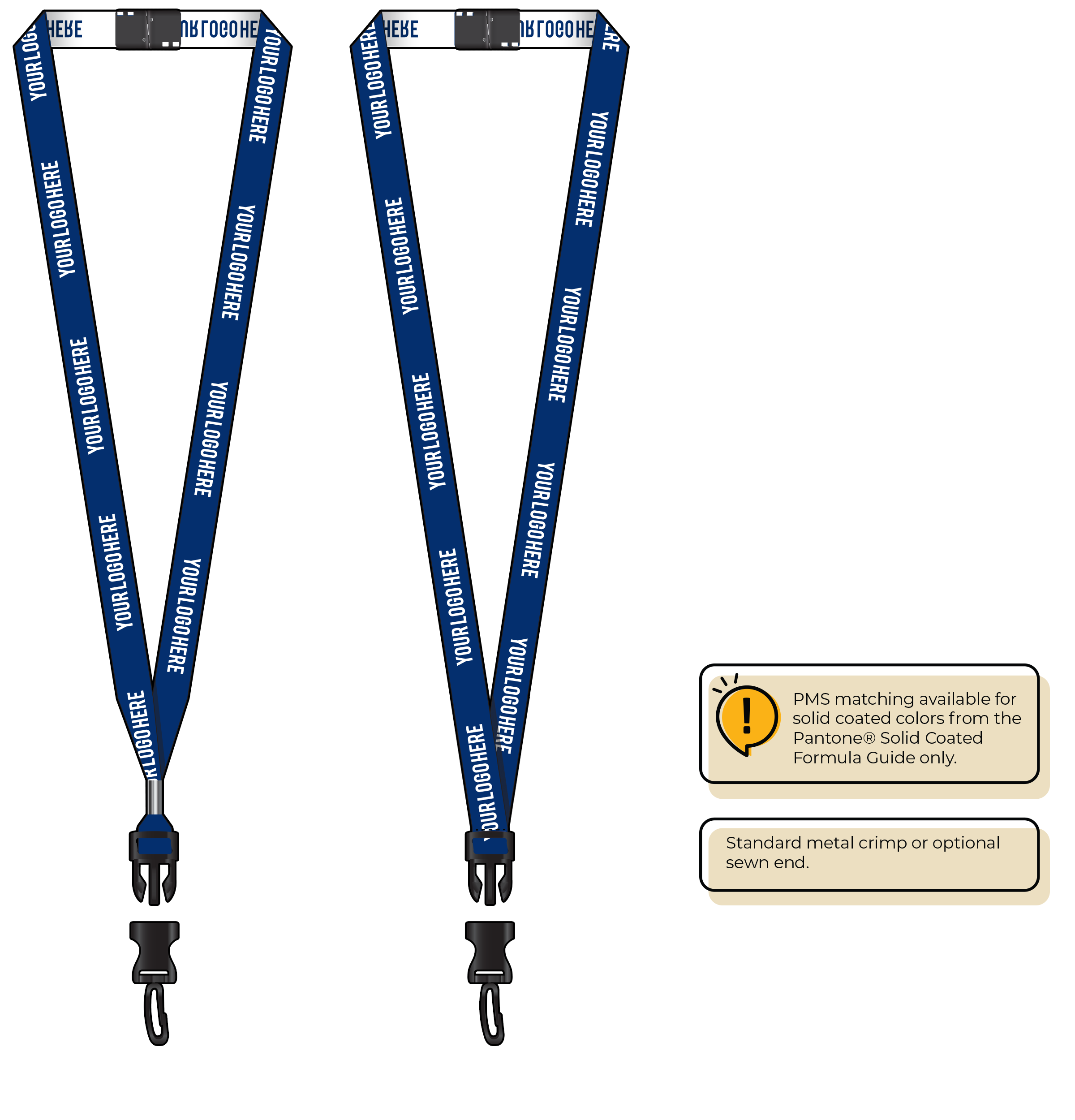 BH0022 | 5/8" Woven Lanyards :: DETACH BUCKLE