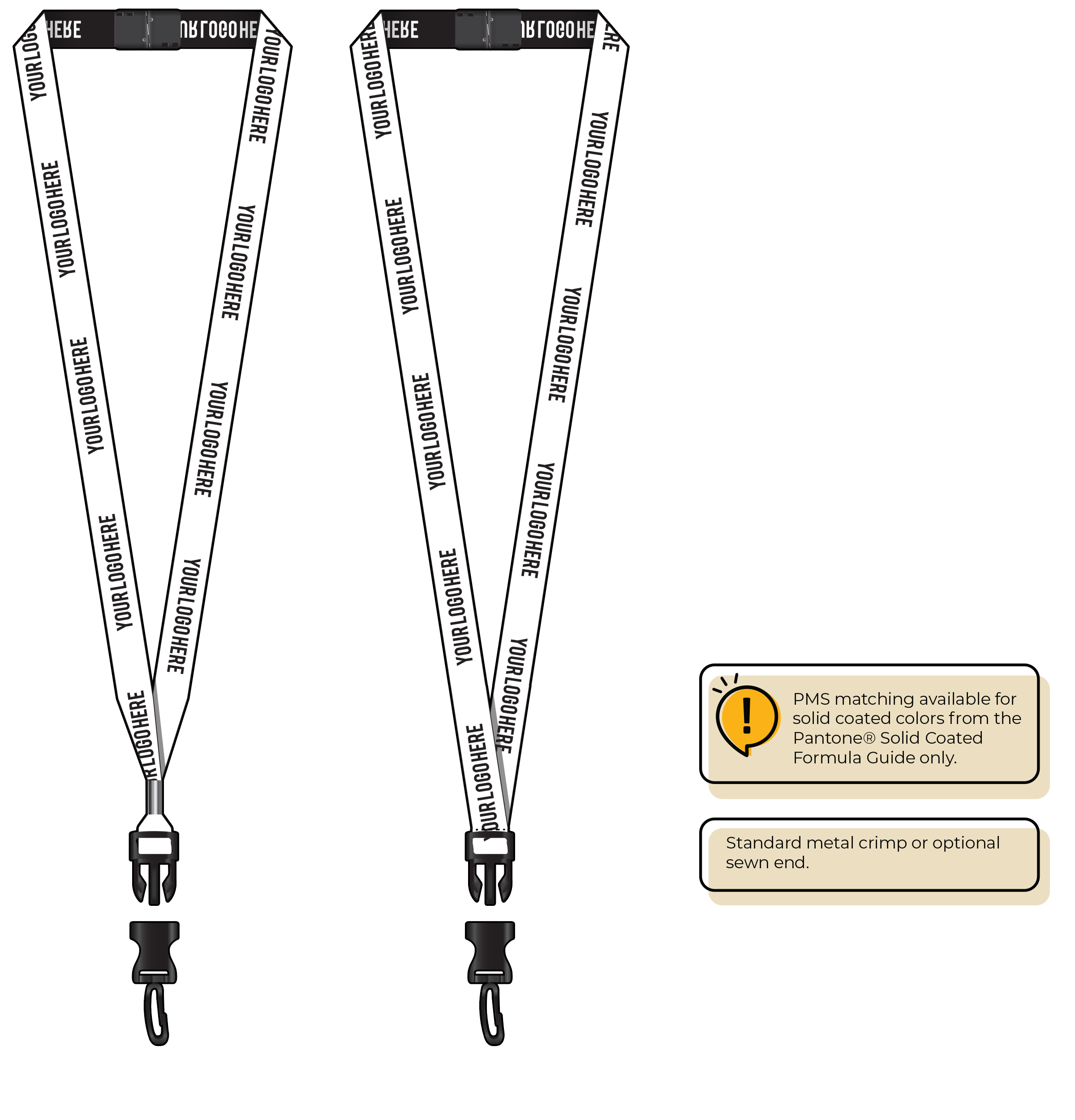 BH0022 | 5/8" Woven Lanyards :: DETACH BUCKLE