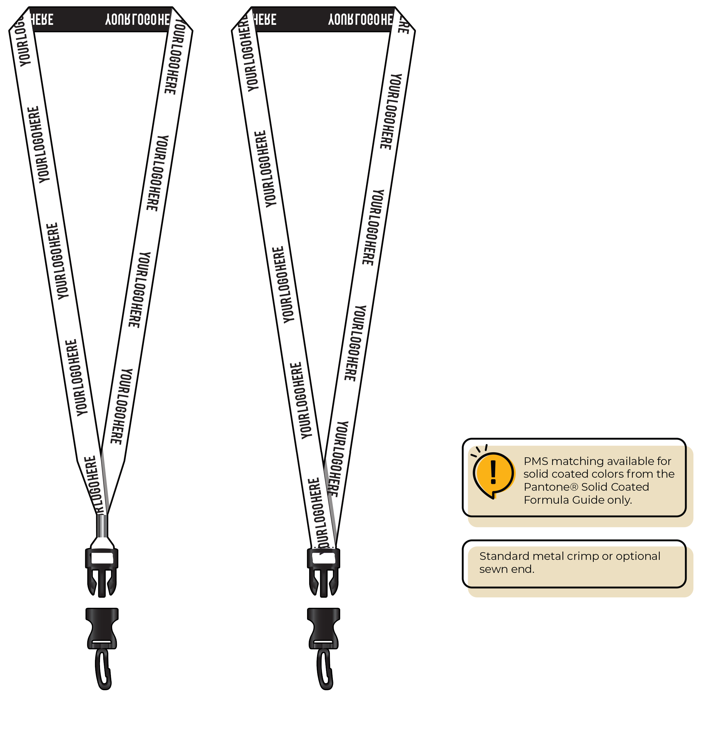 BH0022 | 5/8" Woven Lanyards :: DETACH BUCKLE