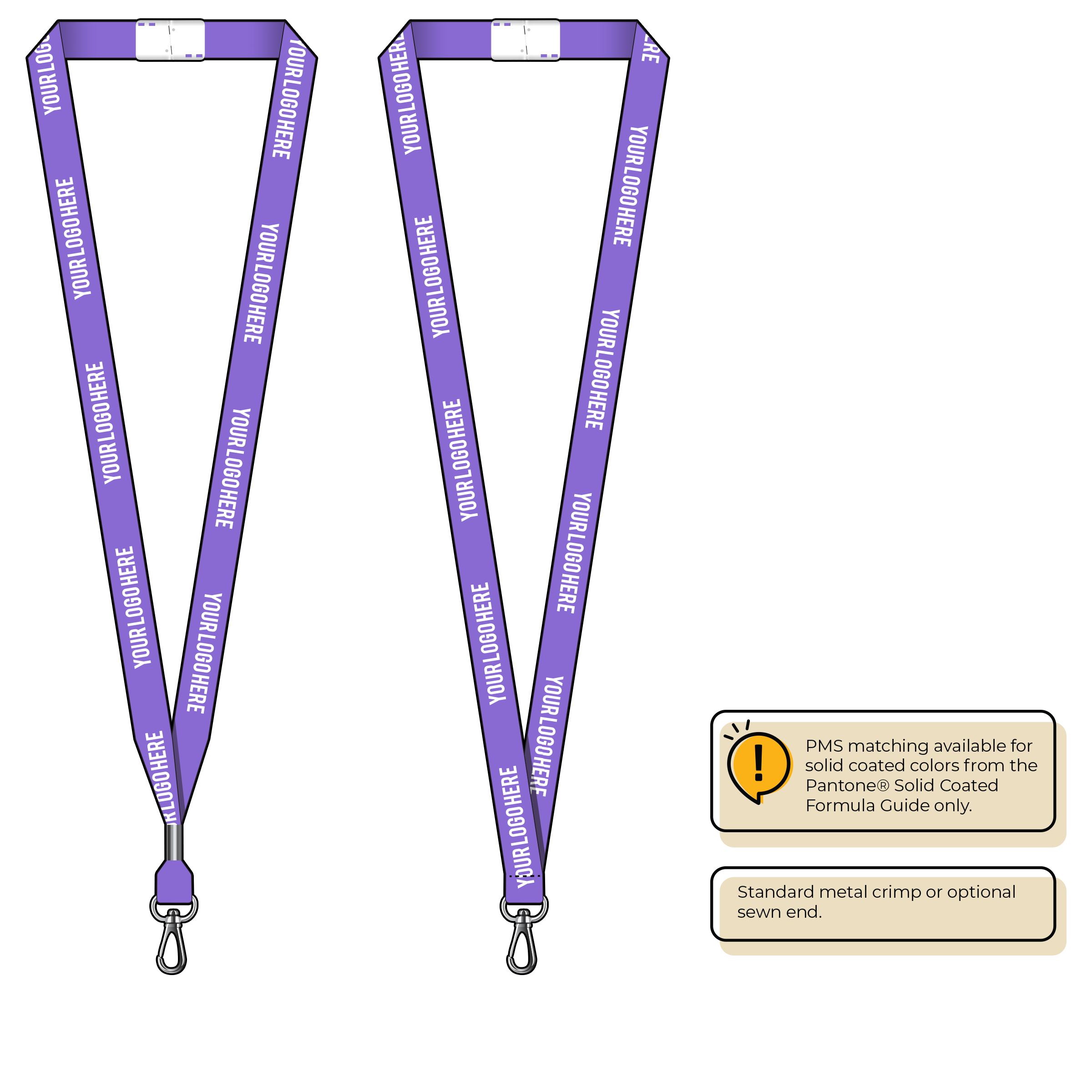 BHN012 | 5/8" Neon MicroWeave Silkscreen Lanyards :: NON-STANDARD END ATTACHMENTS