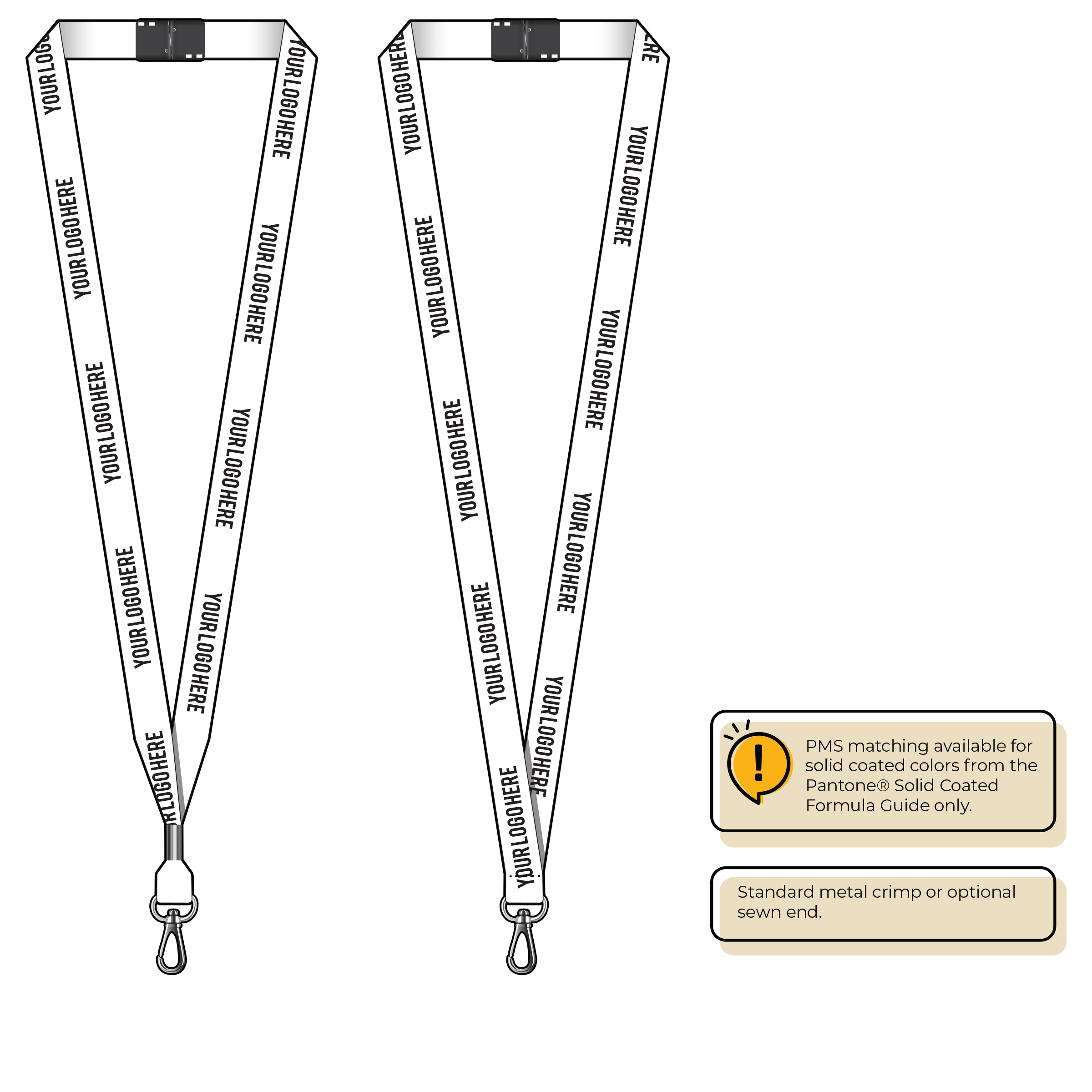 BHML5 | 5/8" Anti-Microbial Silkscreen Lanyards