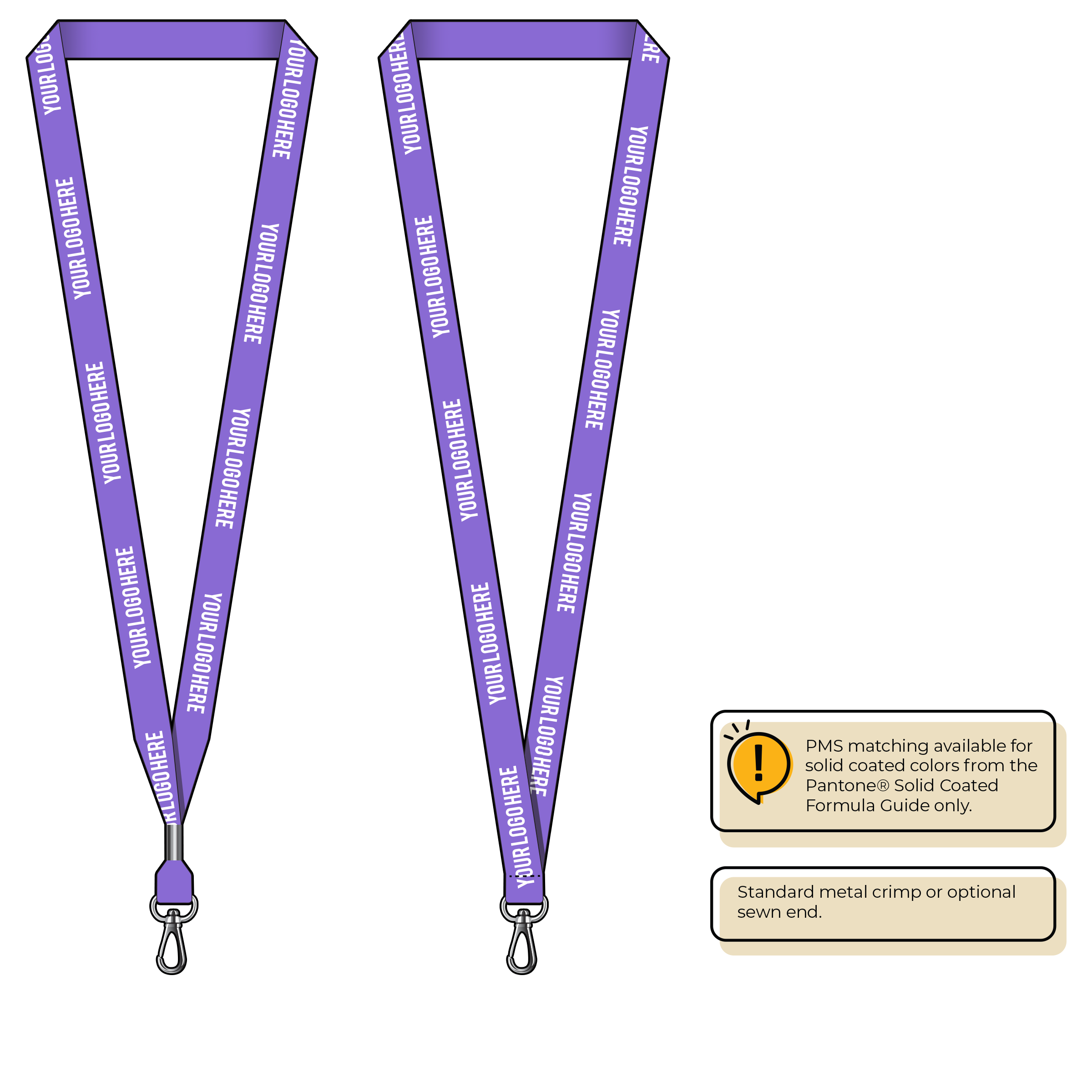 BHN012 | 5/8" Neon MicroWeave Silkscreen Lanyards :: NON-STANDARD END ATTACHMENTS