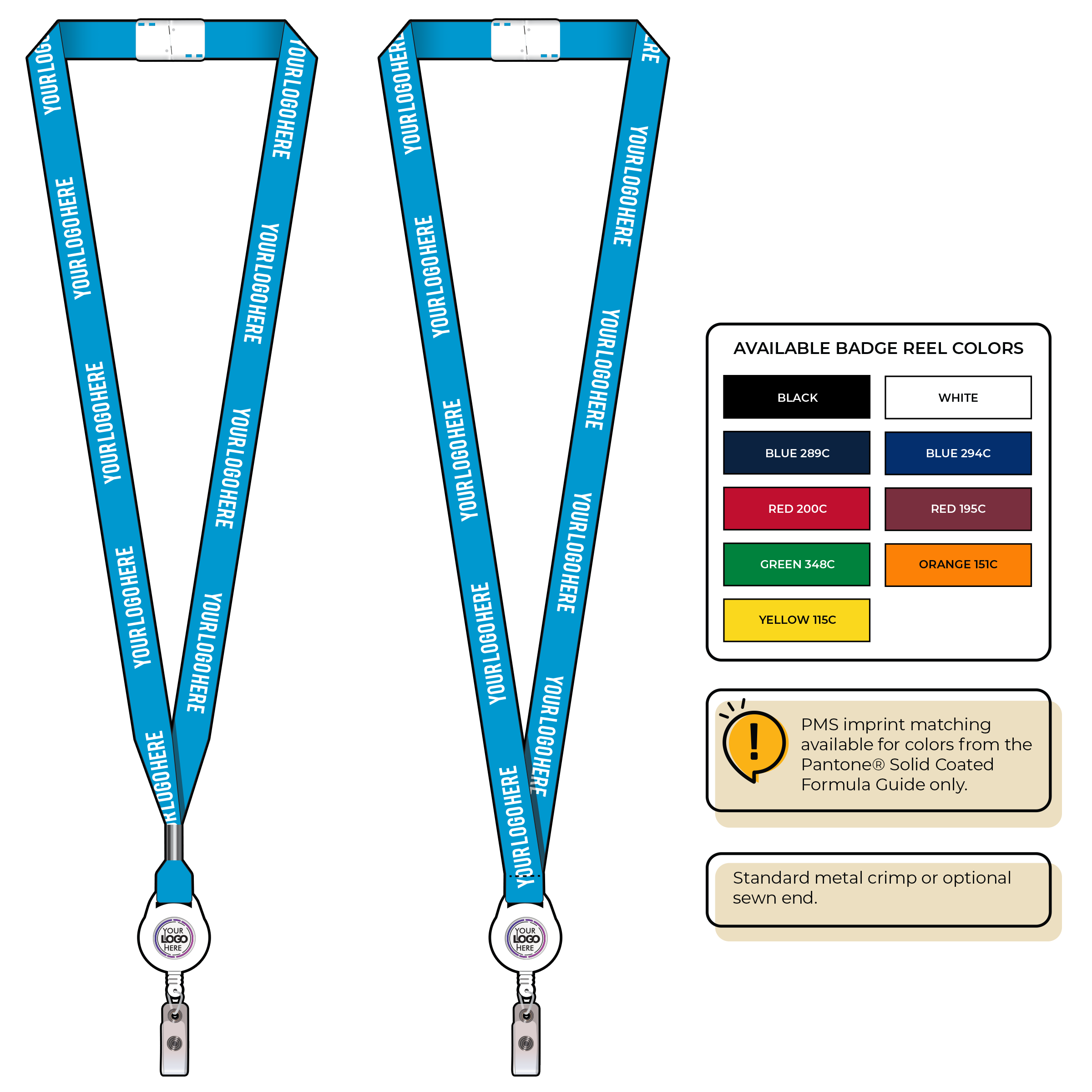 BHN012 | 5/8" Neon MicroWeave Silkscreen Lanyards :: NON-STANDARD END ATTACHMENTS
