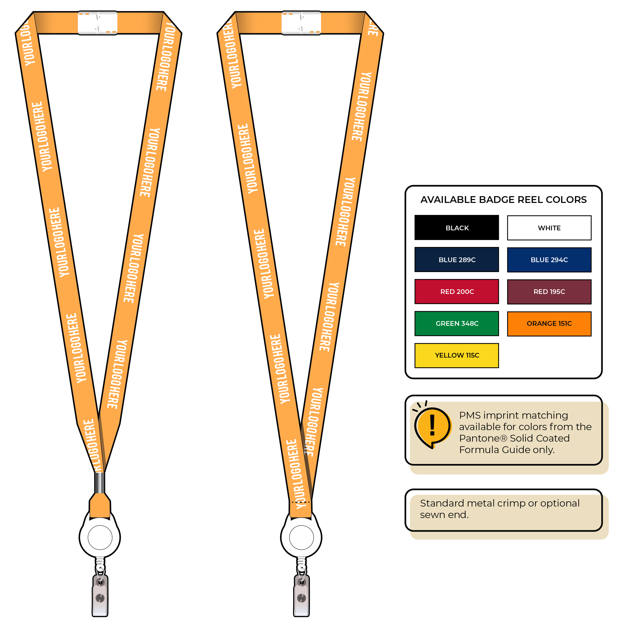 BHN012 | 5/8" Neon MicroWeave Silkscreen Lanyards :: NON-STANDARD END ATTACHMENTS