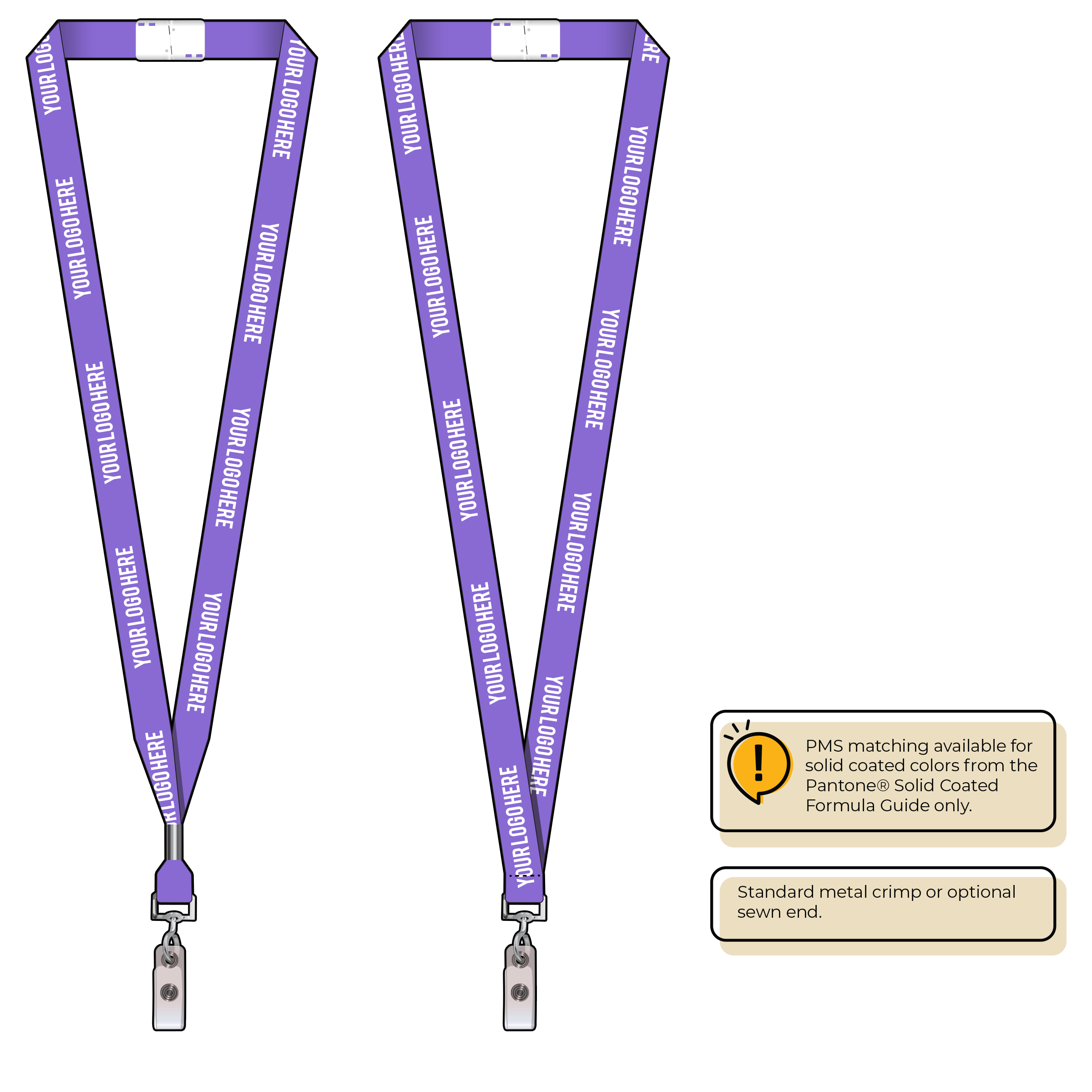 BHN012 | 5/8" Neon MicroWeave Silkscreen Lanyards :: NON-STANDARD END ATTACHMENTS