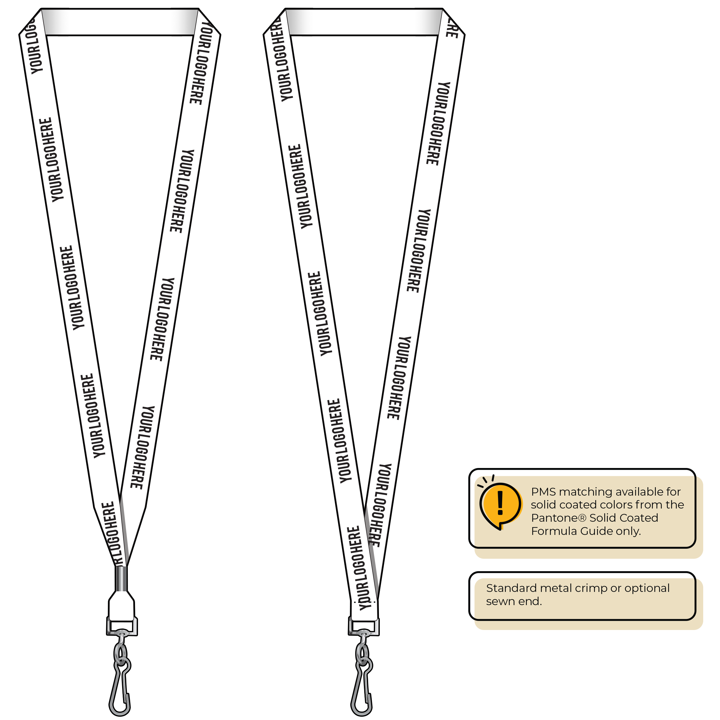 BHML5 | 5/8" Anti-Microbial Silkscreen Lanyards