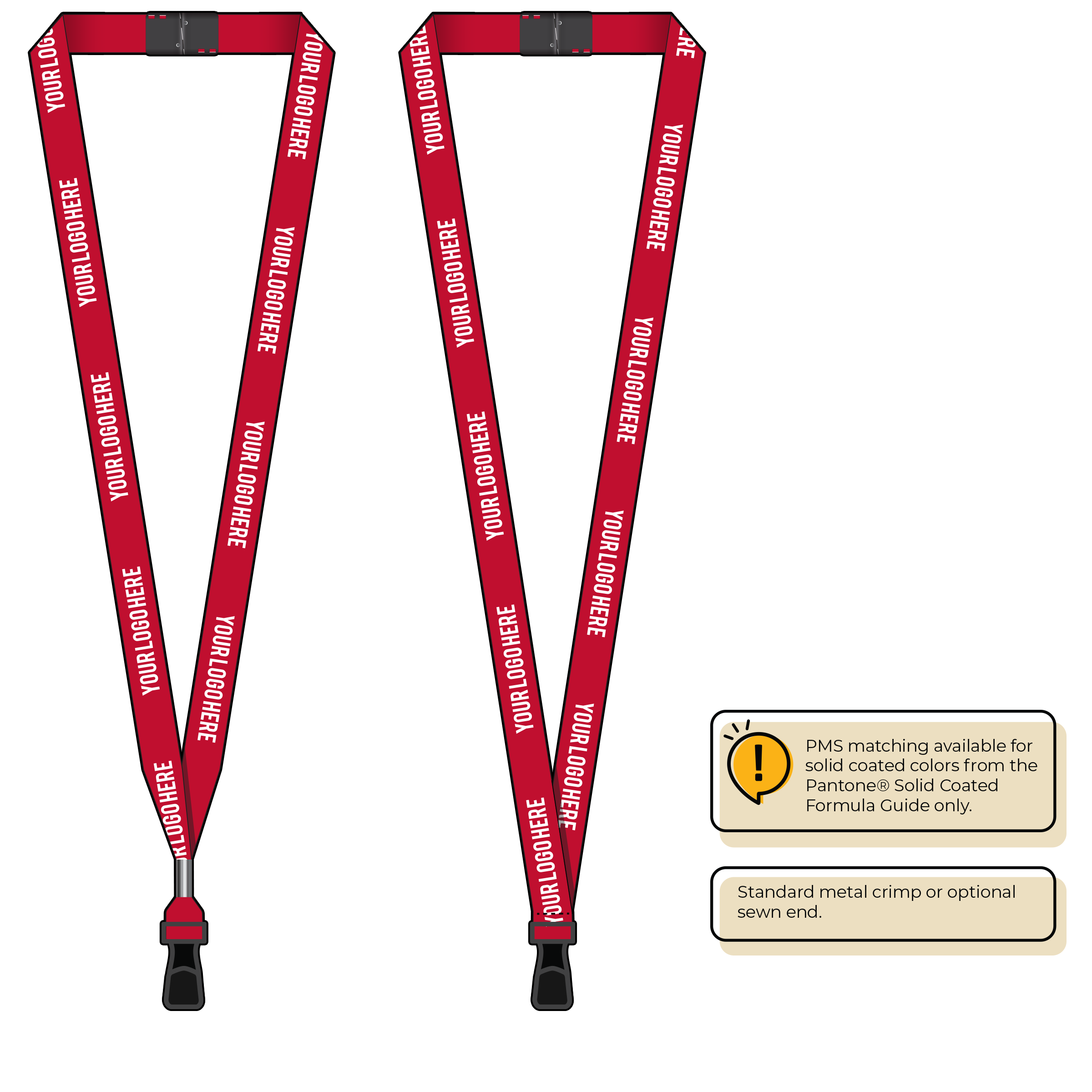 BH2065 | 5/8" P.E.T. Recycled Silkscreen Lanyards