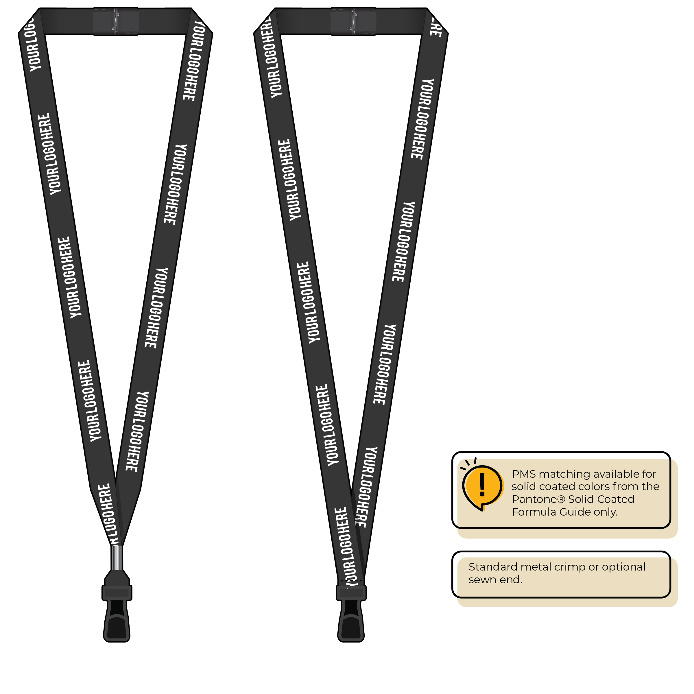 BH2065 | 5/8" P.E.T. Recycled Silkscreen Lanyards