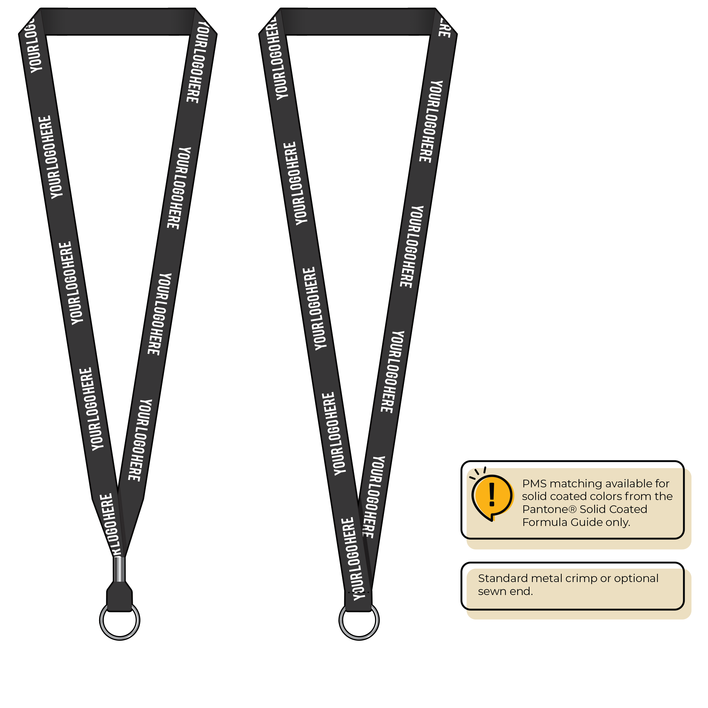 BH2065 | 5/8" P.E.T. Recycled Silkscreen Lanyards