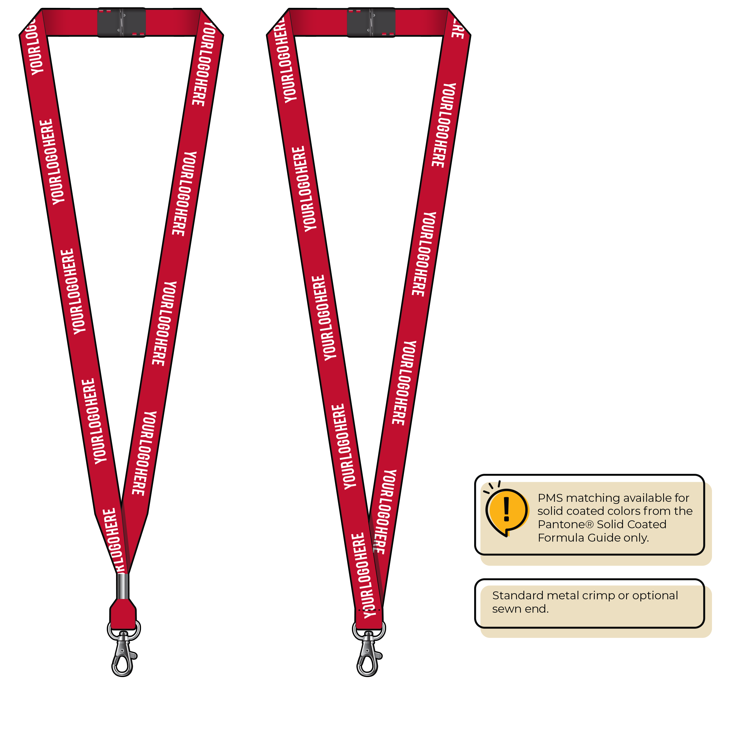BH2065 | 5/8" P.E.T. Recycled Silkscreen Lanyards