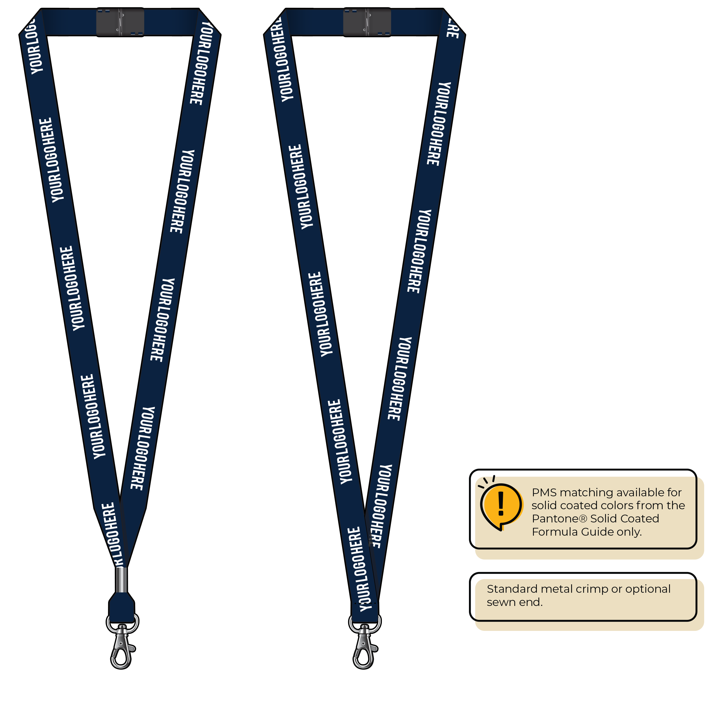 BH2065 | 5/8" P.E.T. Recycled Silkscreen Lanyards