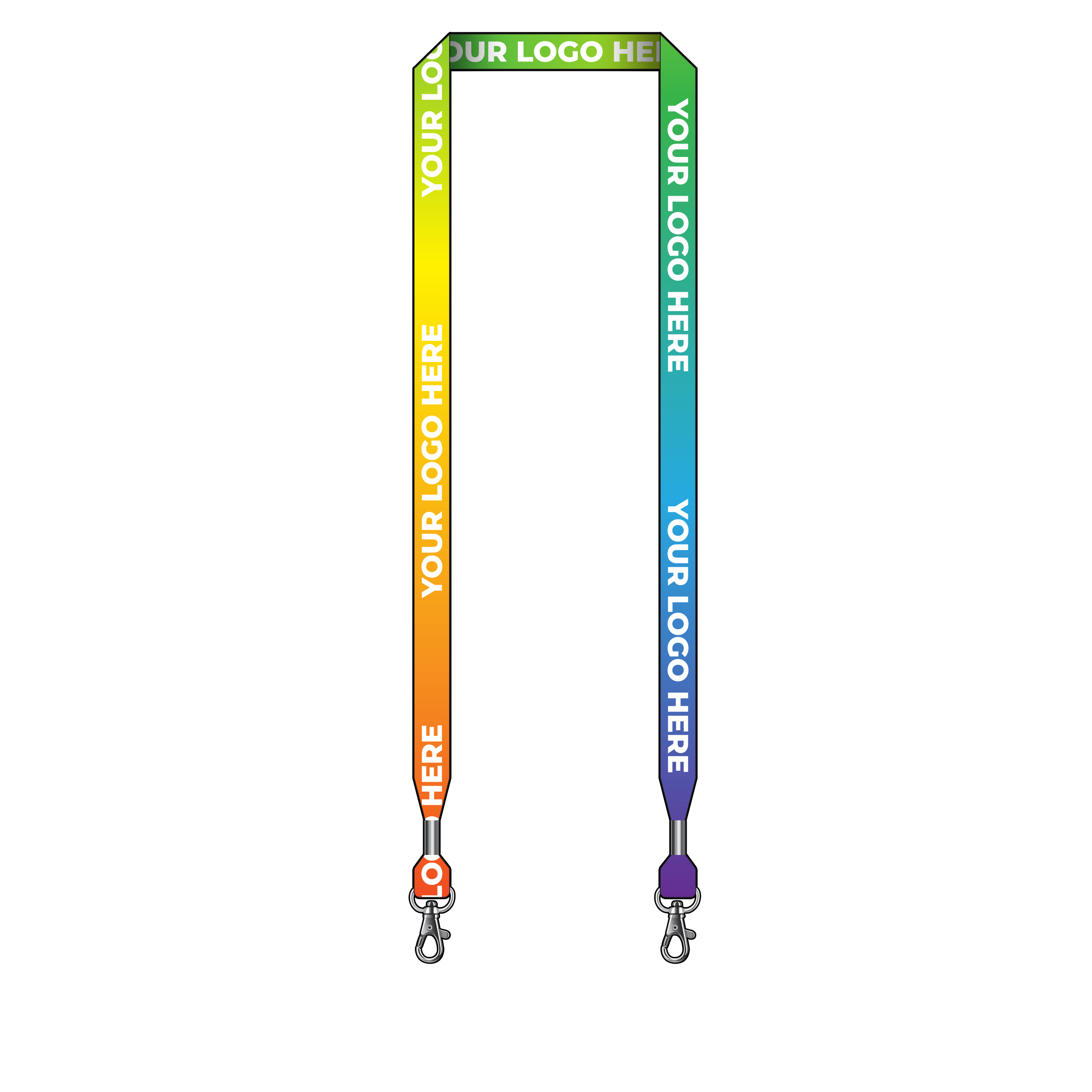 BH0002US | 5/8" Made in USA Dye Sublimation Lanyards