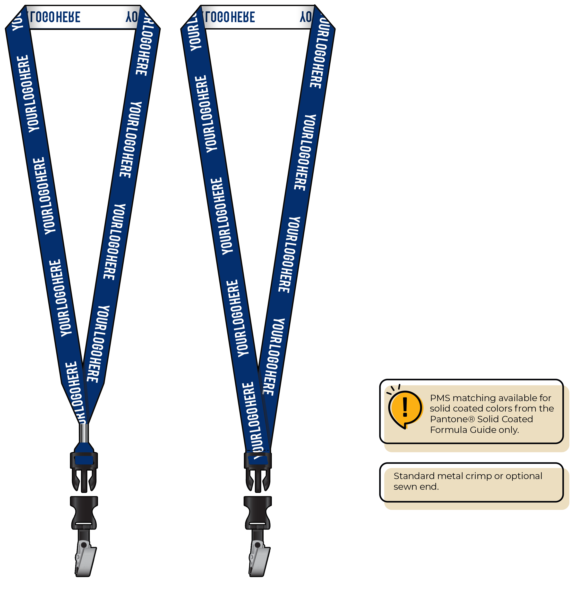 BH0023 | 3/4" Woven Lanyards :: DETACH BUCKLE