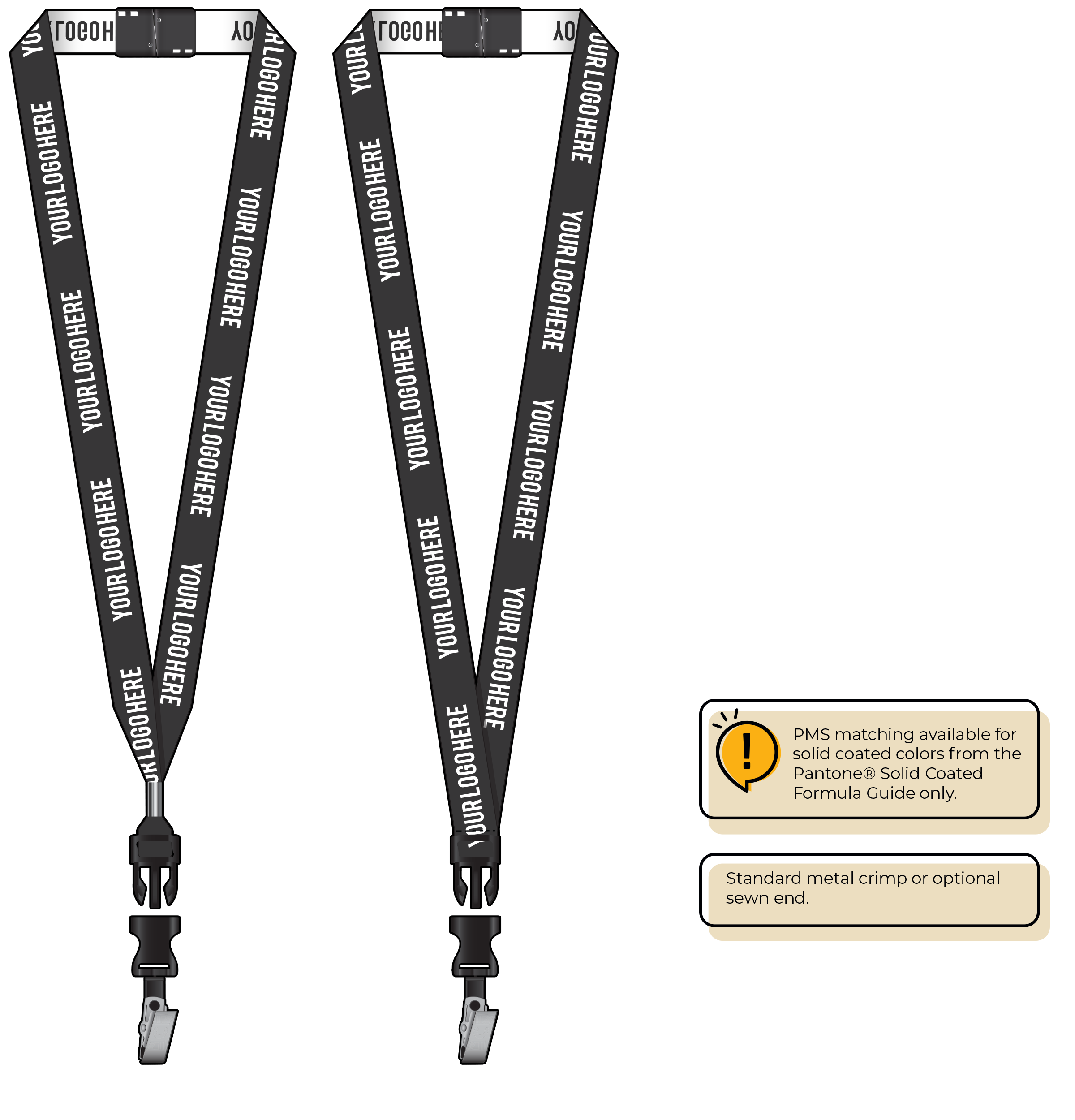 BH0023 | 3/4" Woven Lanyards :: DETACH BUCKLE