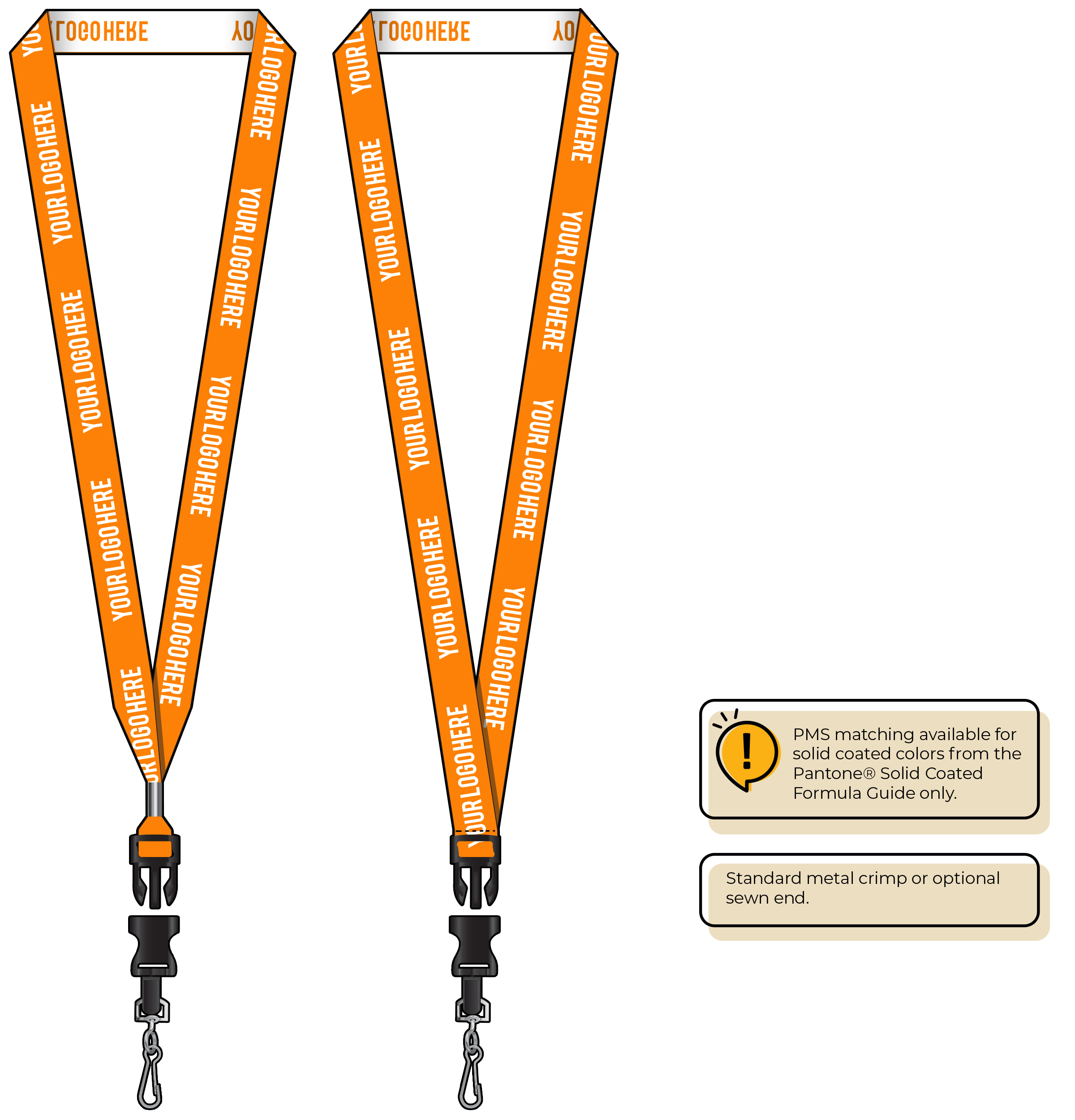 BH0023 | 3/4" Woven Lanyards :: DETACH BUCKLE